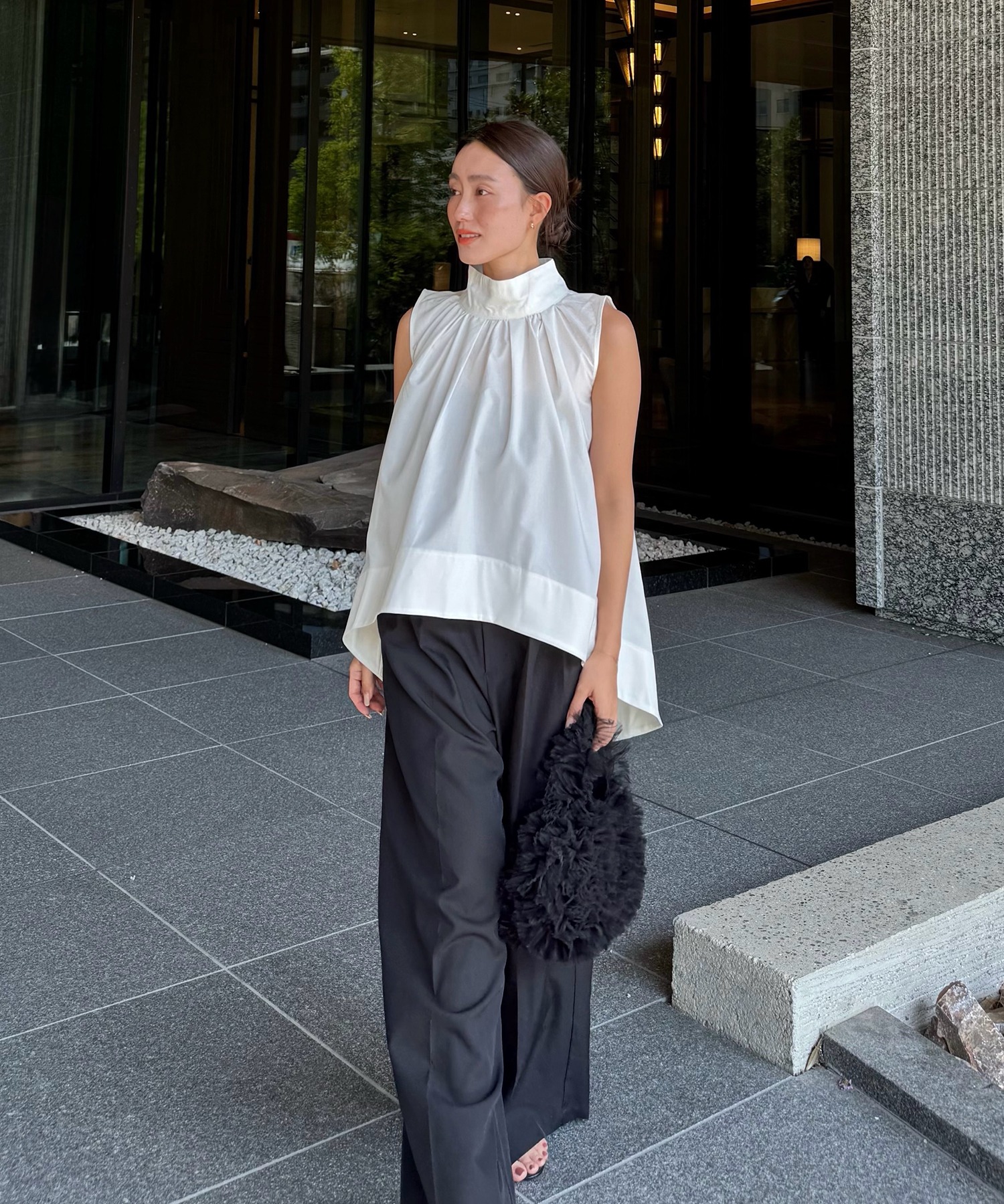 model：H157 着用サイズ：FREE