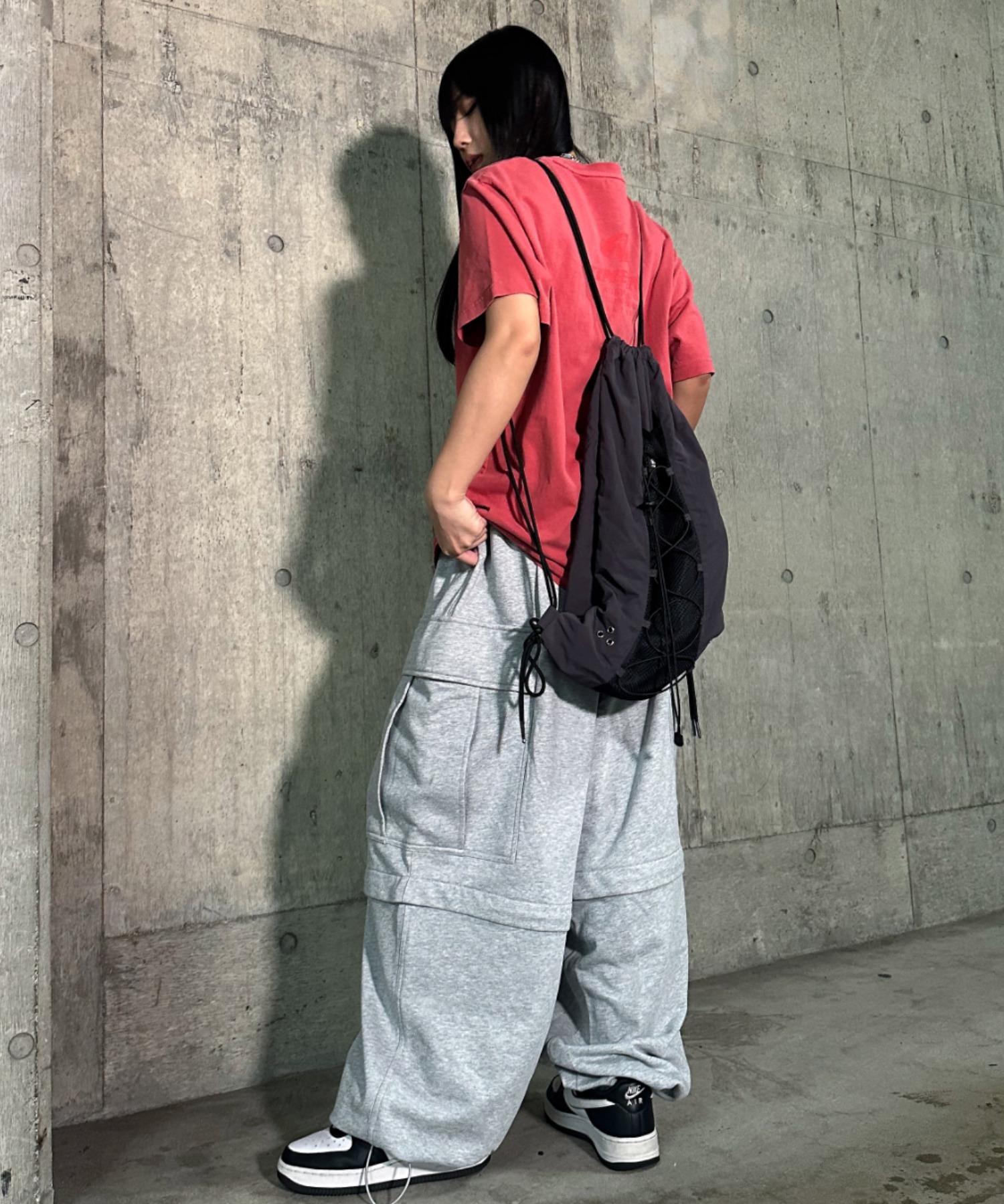 A'gem 9エージェム ナイン ブラックカーゴパンツ A'GEM/9 × .kom 『A'GEM/9/エージェムナイン』 セパレートデニム