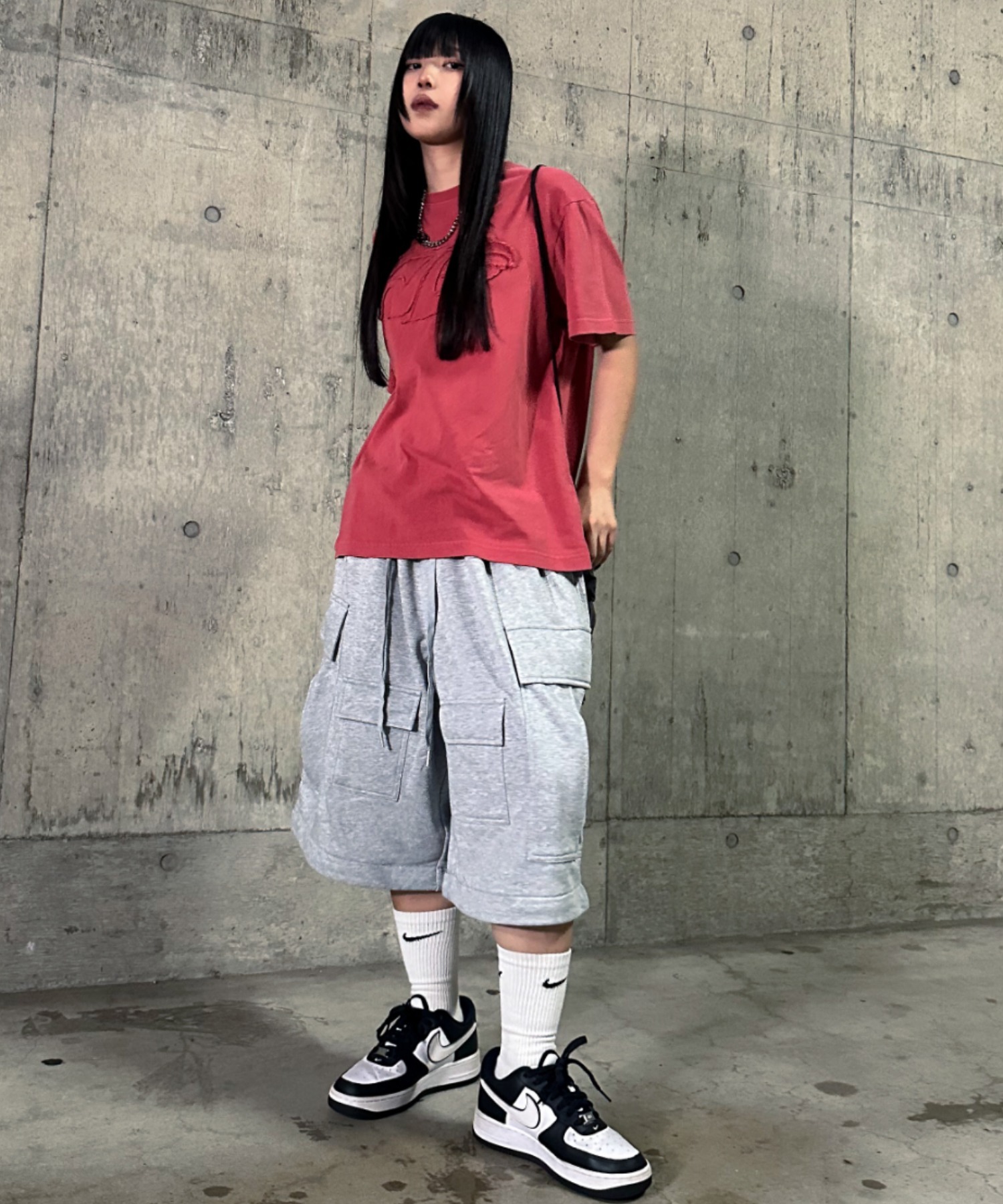 A'GEM/9 × .kom 『A'gem/エージェム』 2WAYスウェットカーゴパンツ A