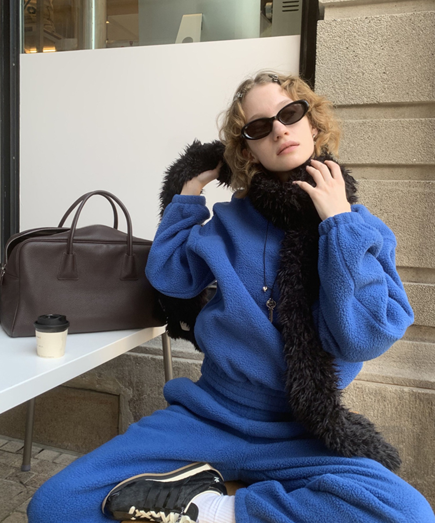 LONSLAN】フリースボア リラックスセットアップ CHLONW25a003