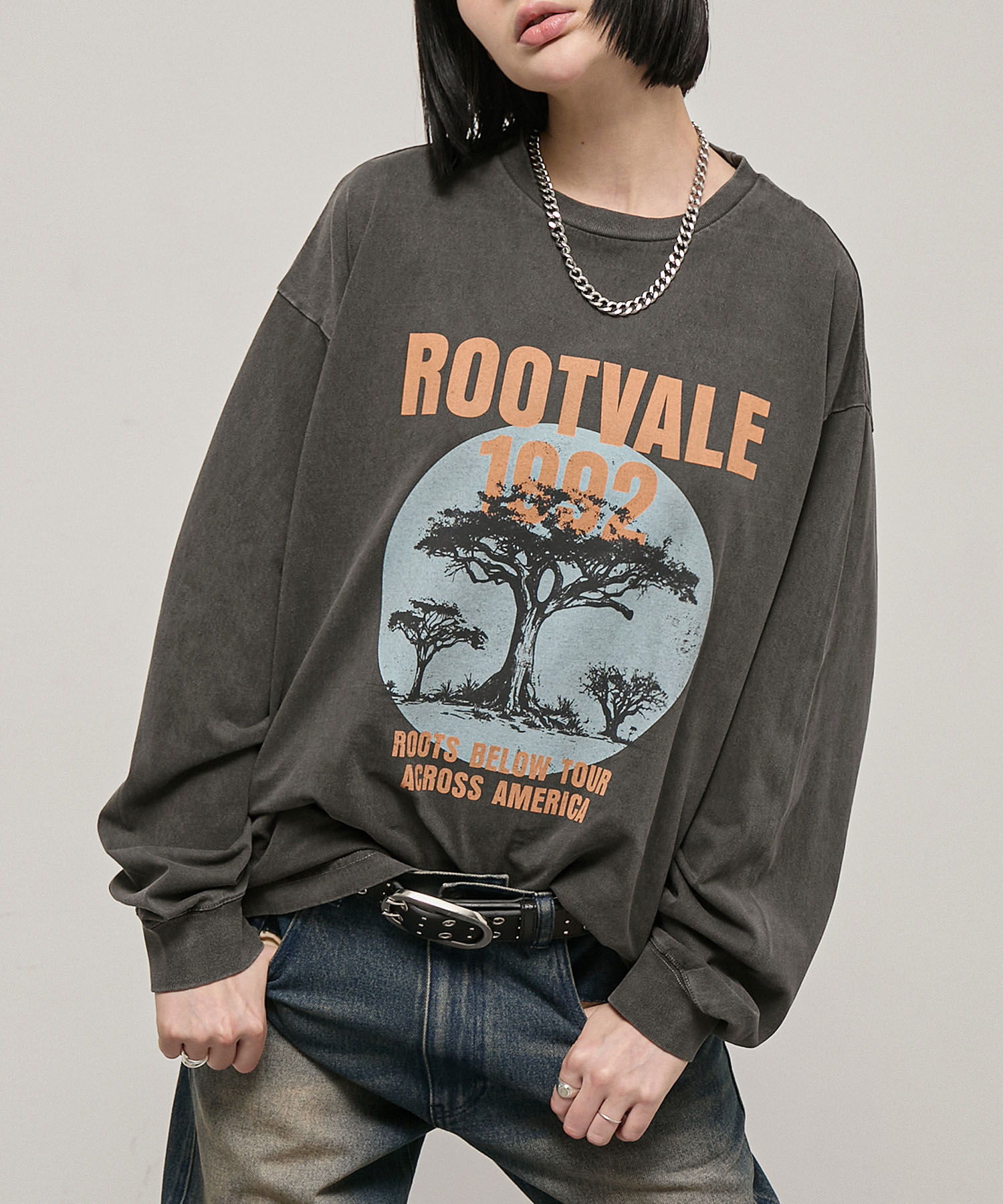Alfred Alex】Vintage Rock Graphic L/S Tee / ヴィンテージライク
