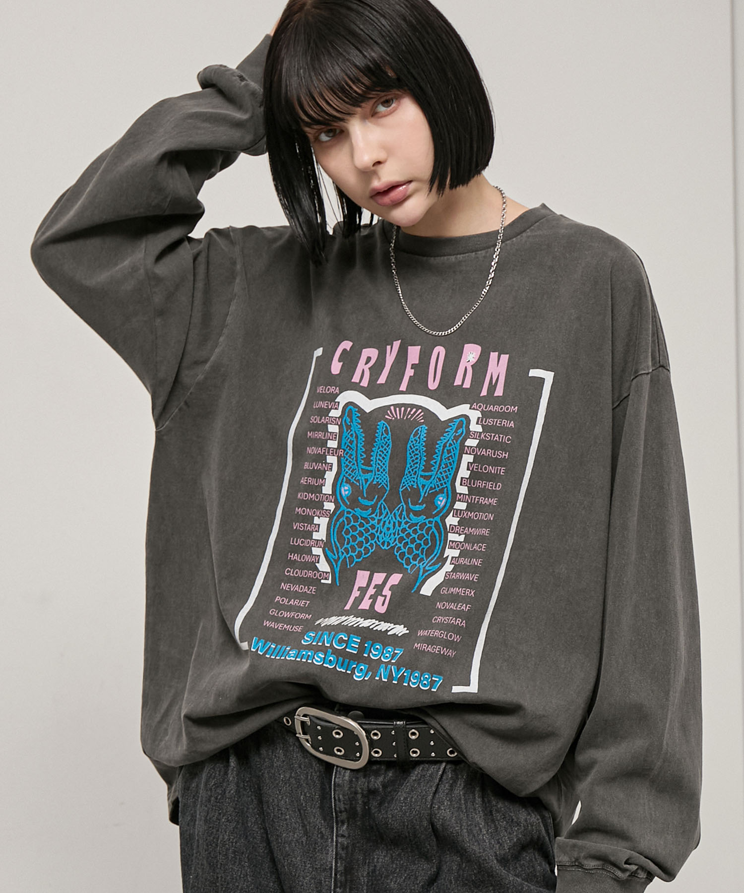 Alfred Alex】Vintage Rock Graphic L/S Tee / ヴィンテージライク