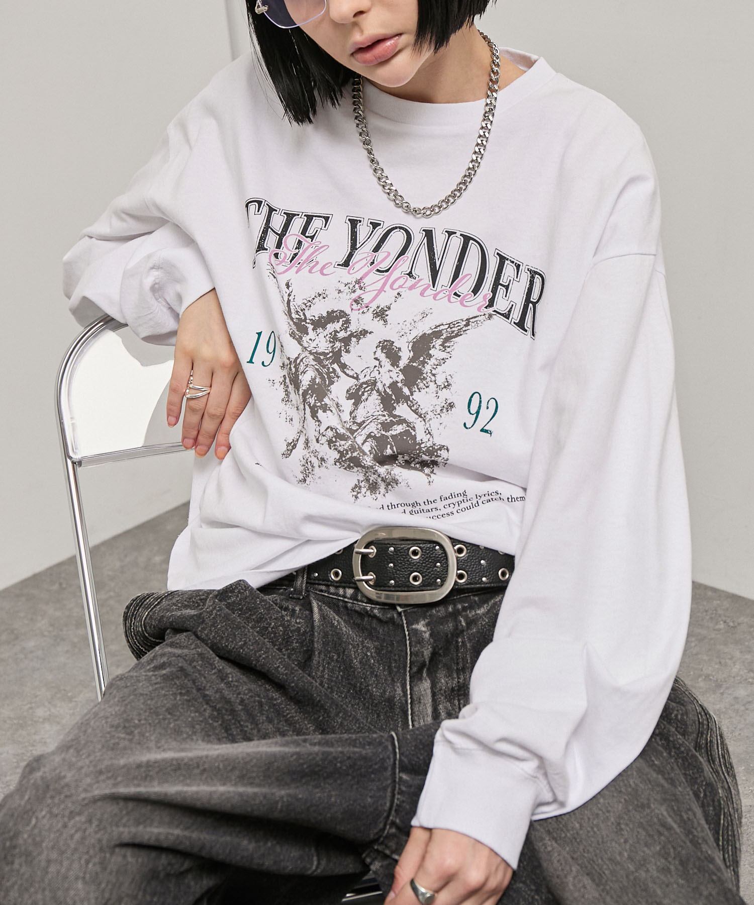 Alfred Alex】Vintage Rock Graphic L/S Tee / ヴィンテージライク
