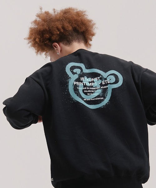 A'GEM/9 × .kom『ISTKUNST/イストクンスト』BEAR&SMILEY SWEATSHIRTS