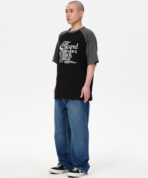 mahagrid/マハグリッド』 ROCKSTAR RAGLAN TEE/ロックスター T