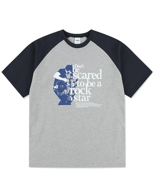 【mahagrid】25SS★ ROCK STAR APPLIQUE TEE ROCK STAR APPLIQUE TEE - mahagrid | 60% - Asian Fashion