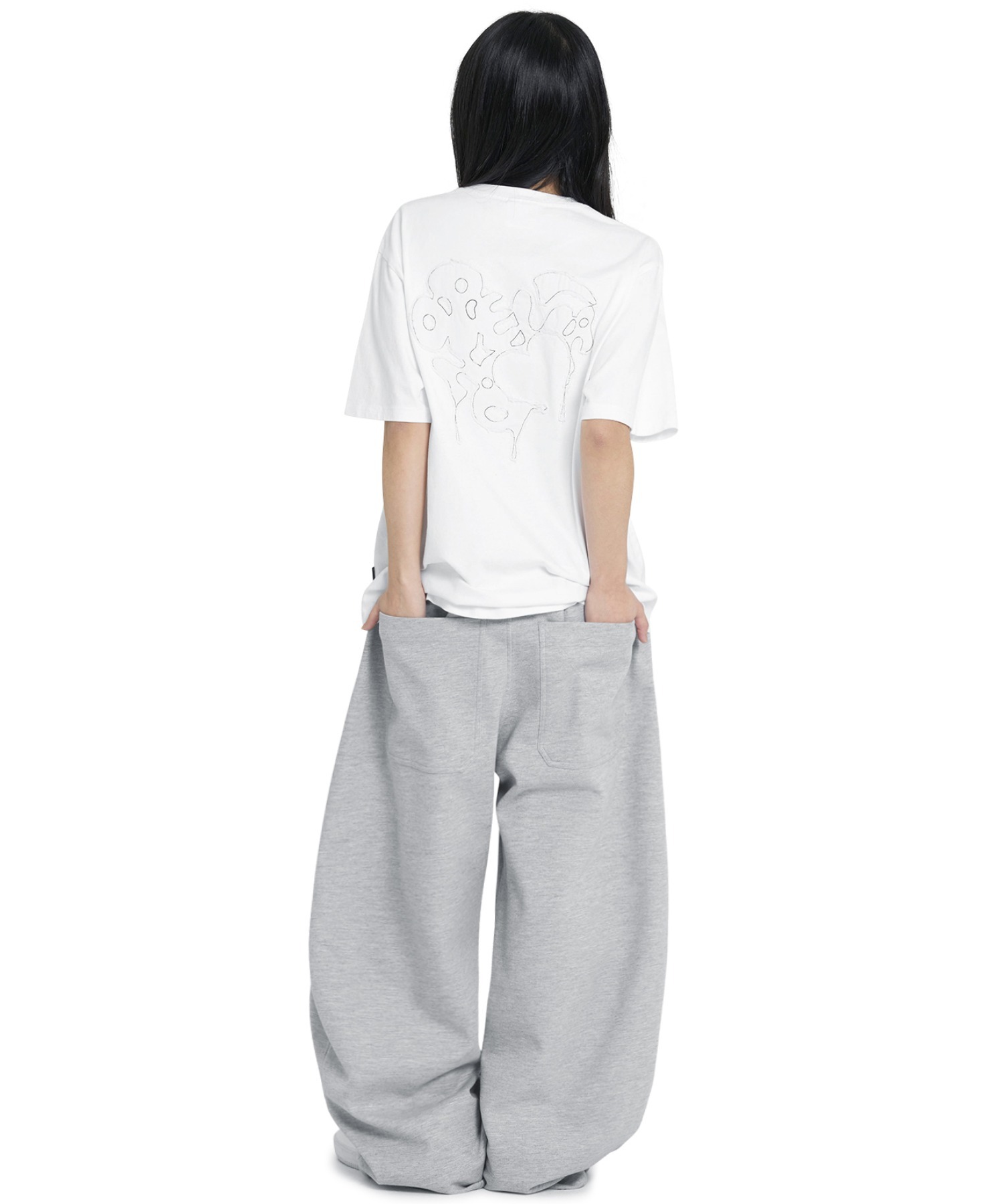 ★MAINBOOTH★Wannabe Sweat Pants(NAVY)★正規品/韓国直送料込 韓国 スウェットパンツ レディース 新作[品番：AGCW0003568