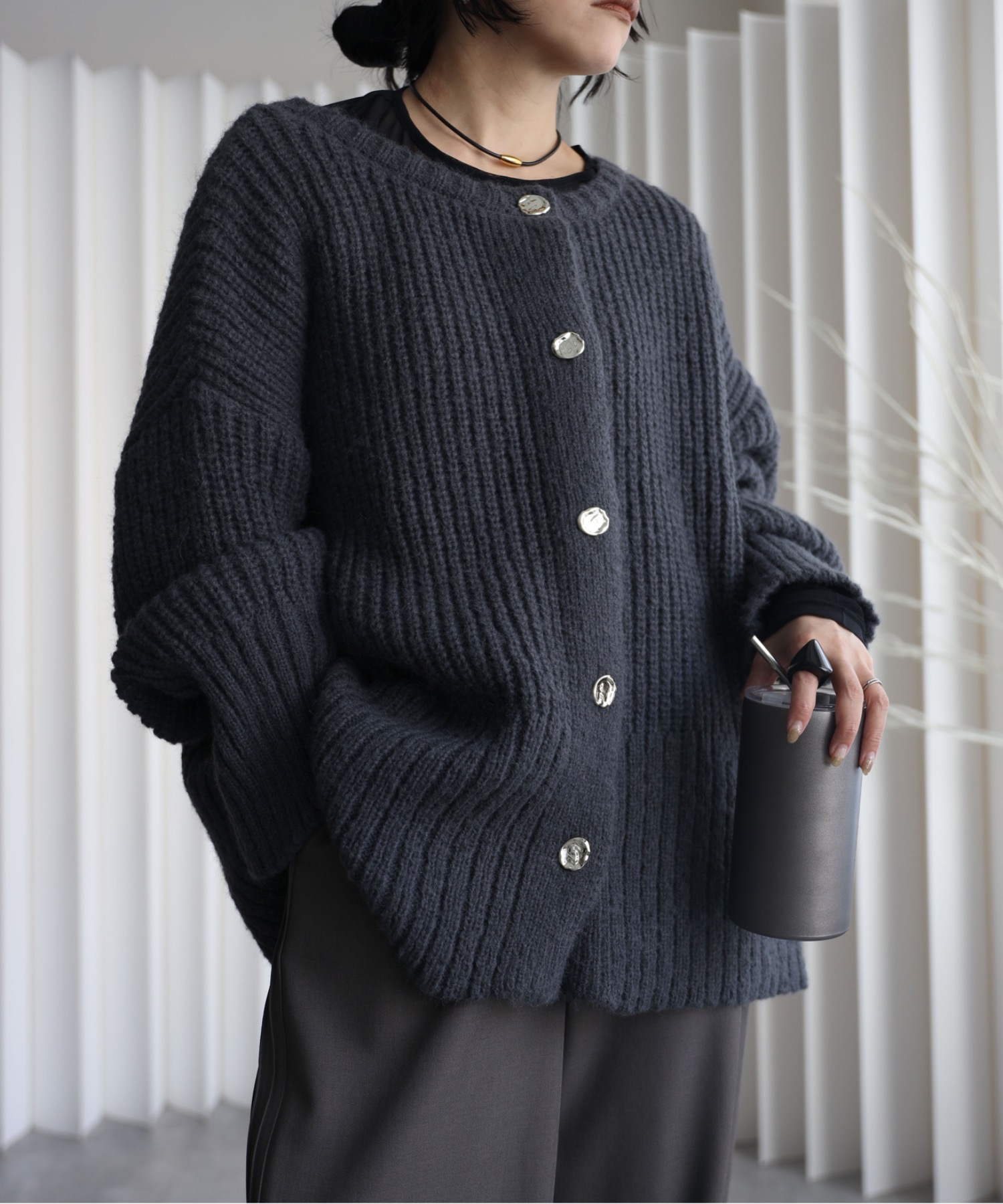 model：155cm. 着用サイズ：FREE