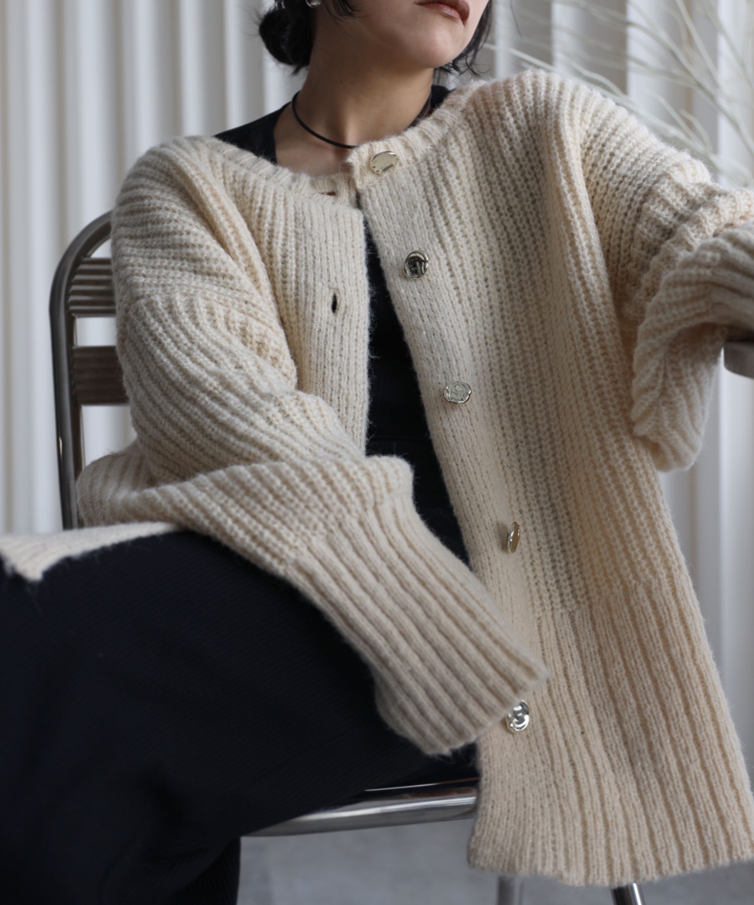model：155cm. 着用サイズ：FREE