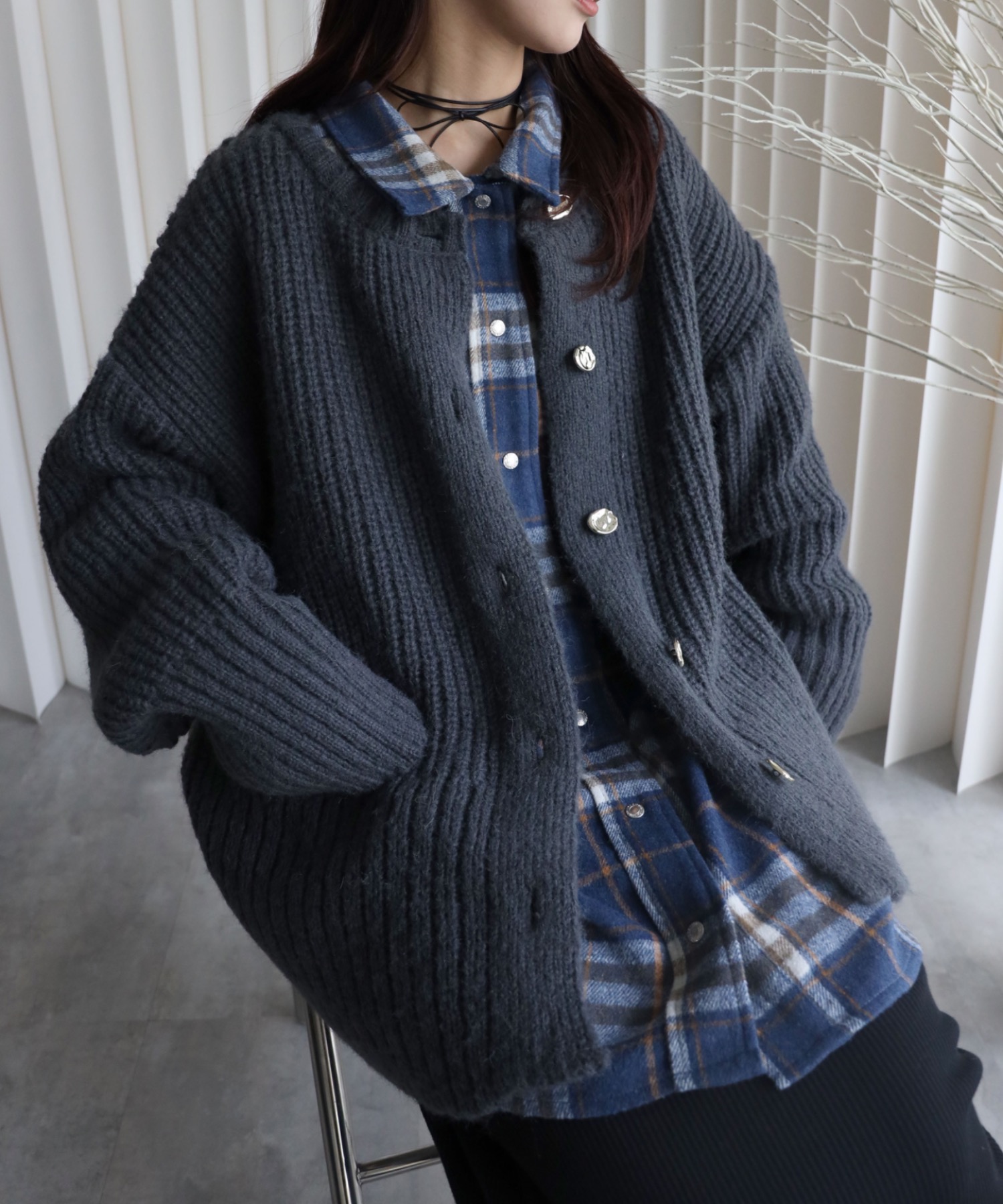model：164cm. 着用サイズ：FREE