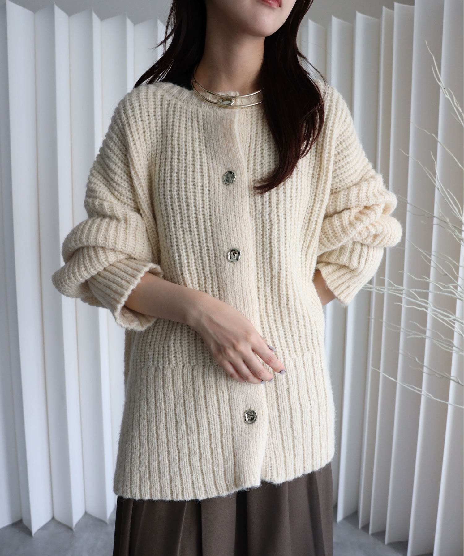 model：164cm. 着用サイズ：FREE