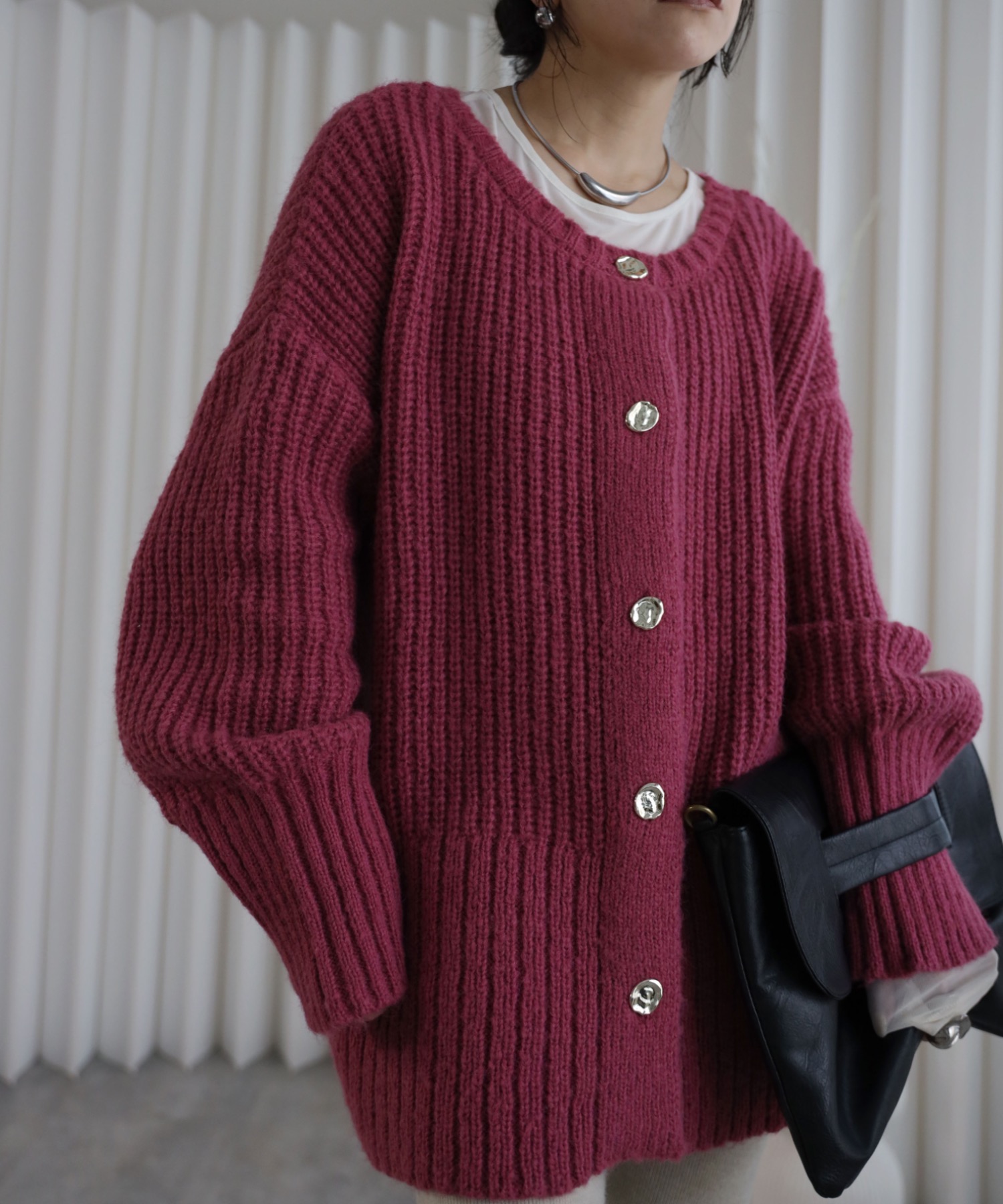 model：155cm. 着用サイズ：FREE