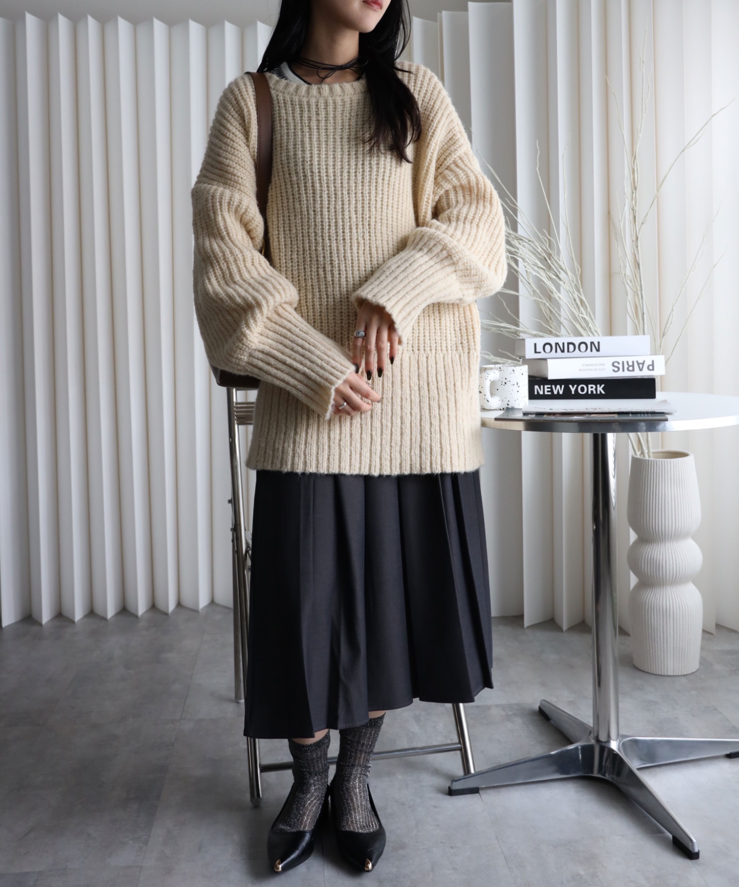 model：164cm. 着用サイズ：FREE
