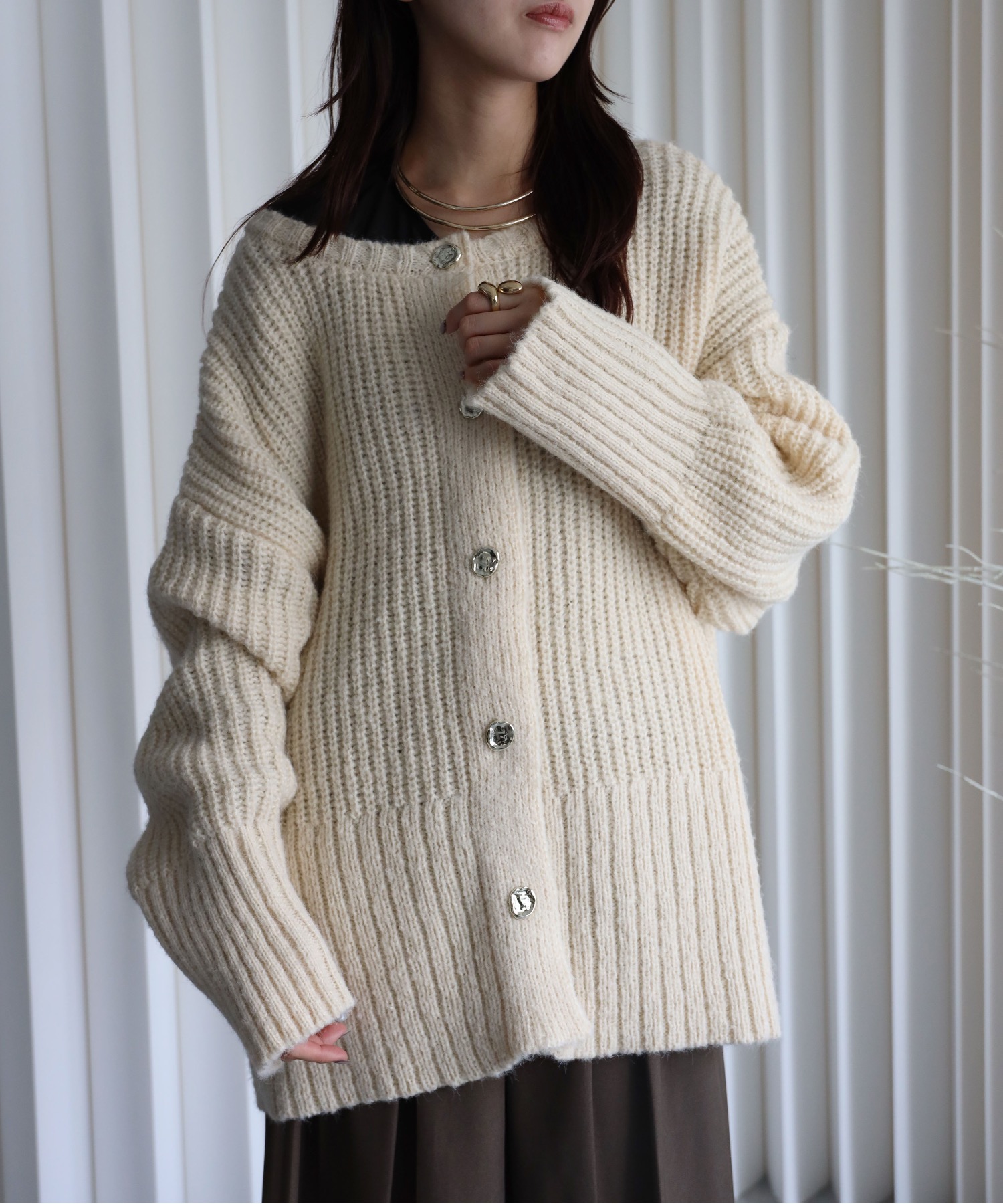 model：164cm. 着用サイズ：FREE