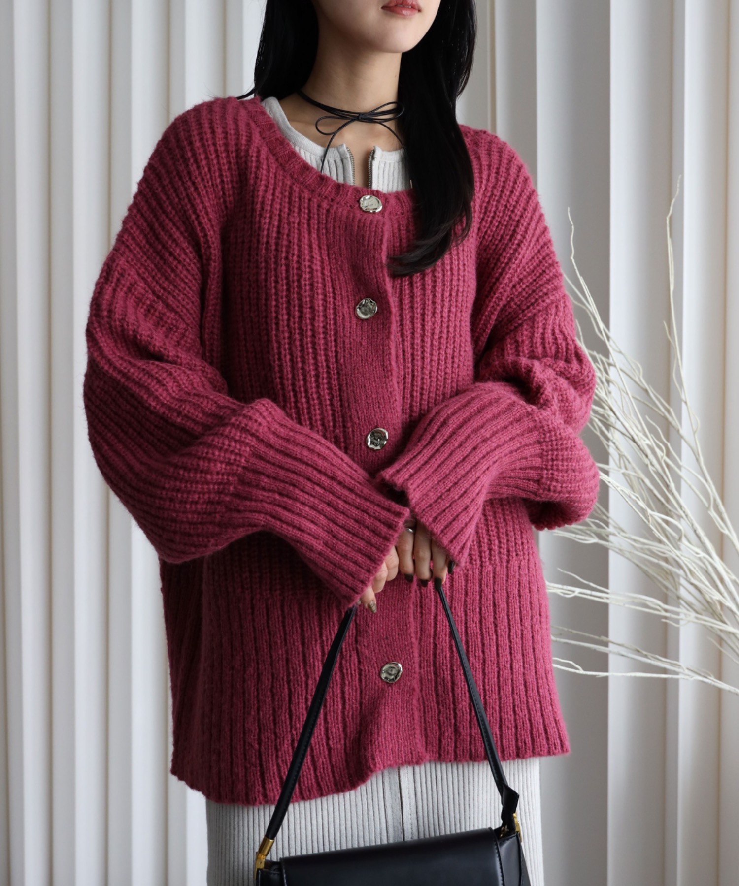model：164cm. 着用サイズ：FREE