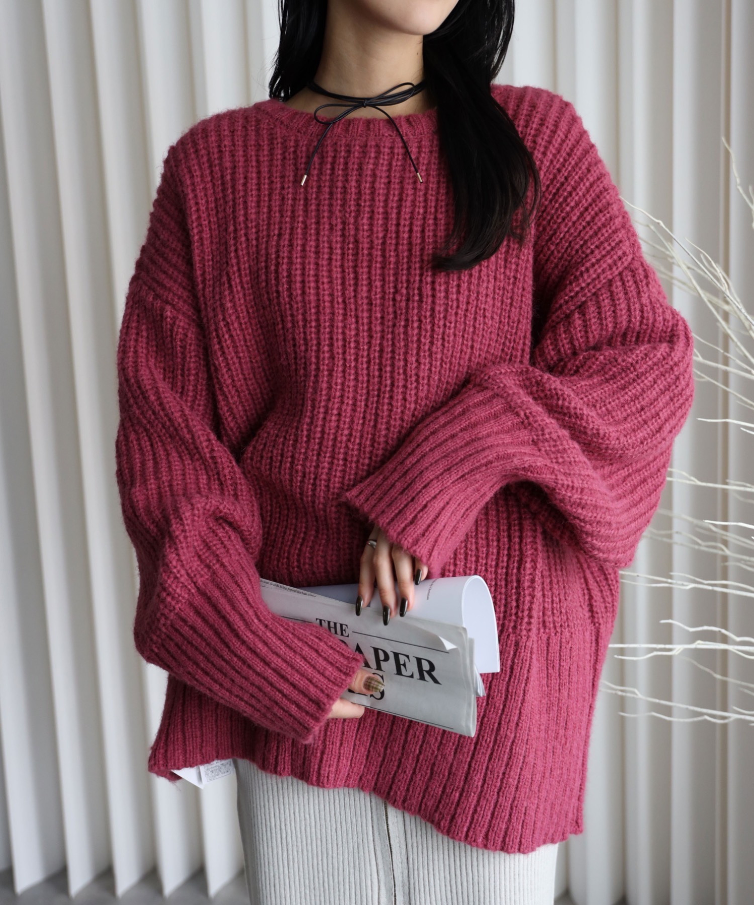 model：164cm. 着用サイズ：FREE