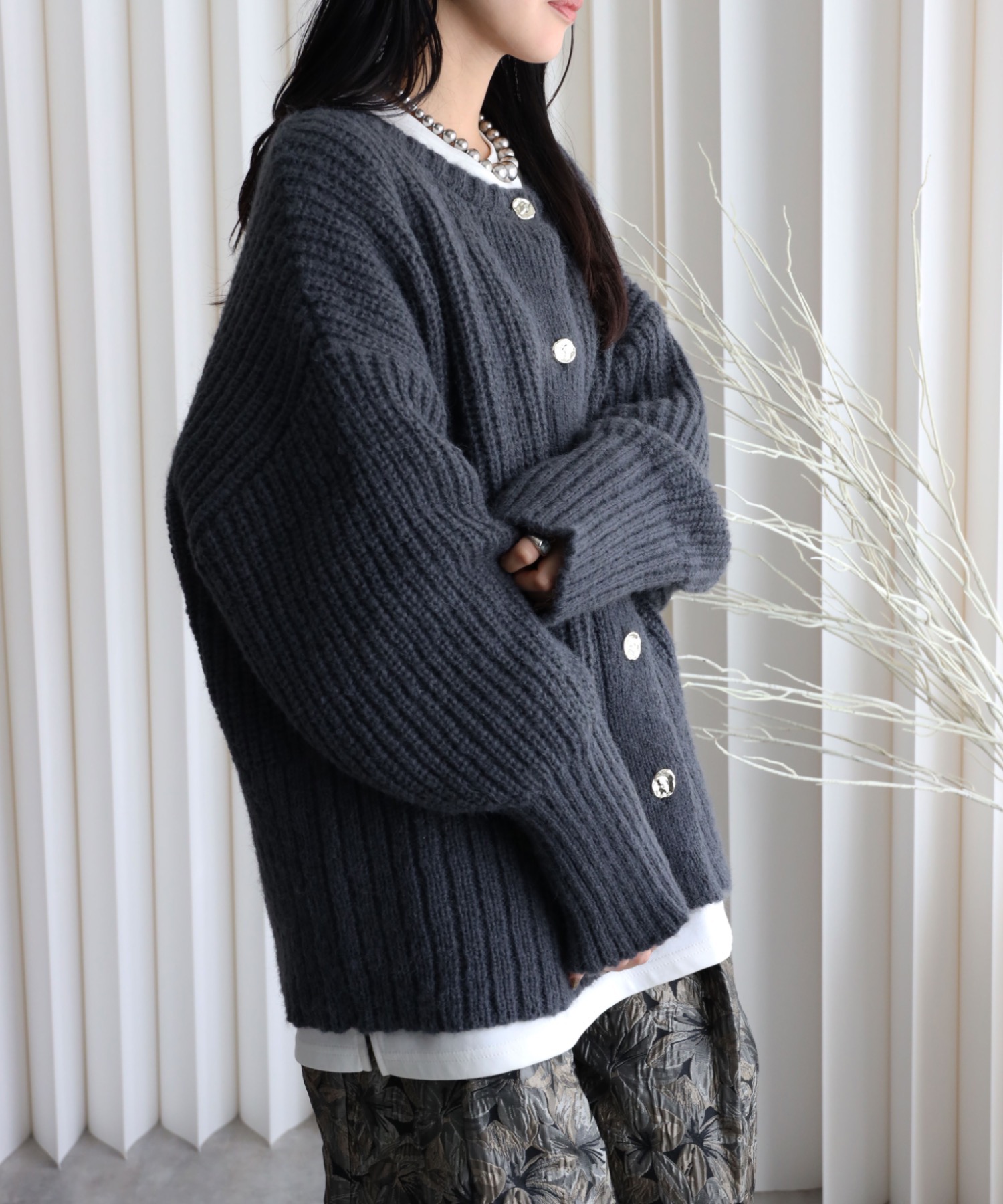 model：164cm. 着用サイズ：FREE