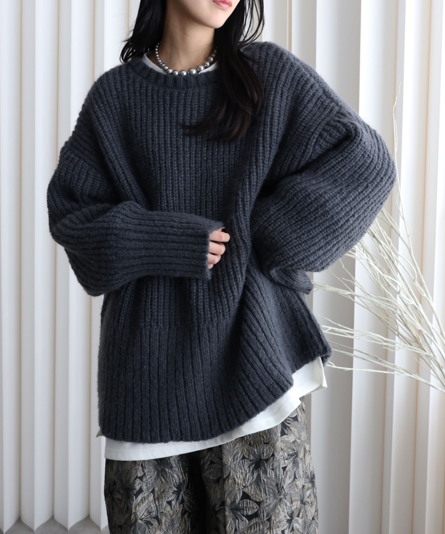 model：164cm. 着用サイズ：FREE