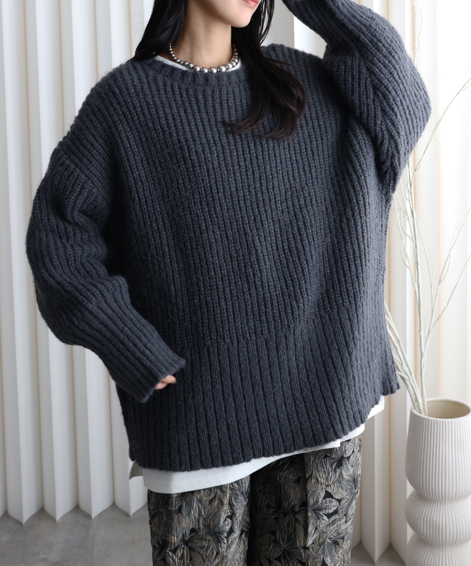 model：164cm. 着用サイズ：FREE