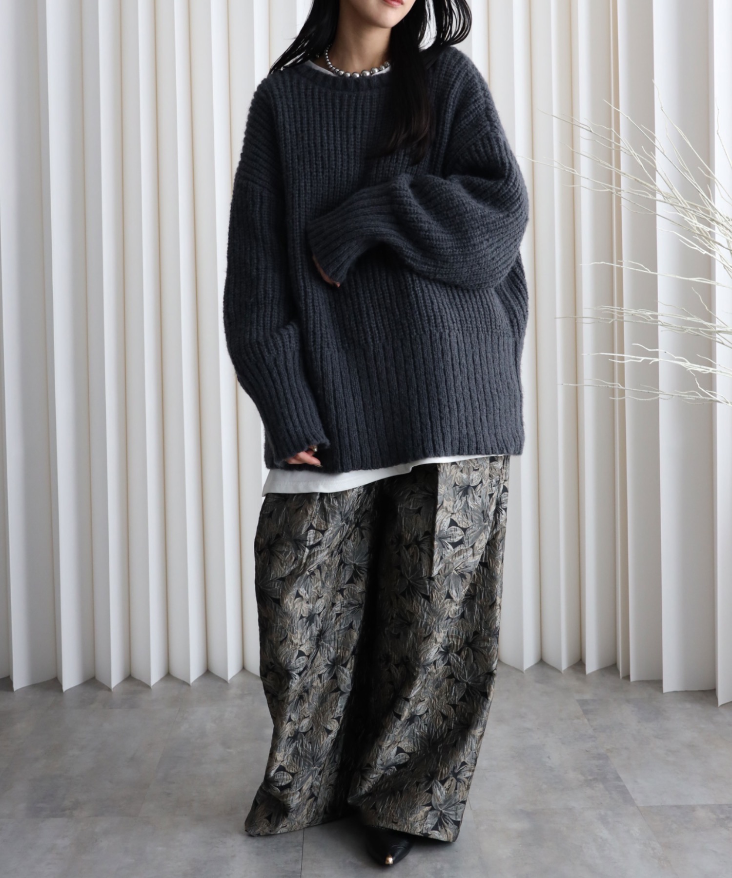 model：164cm. 着用サイズ：FREE