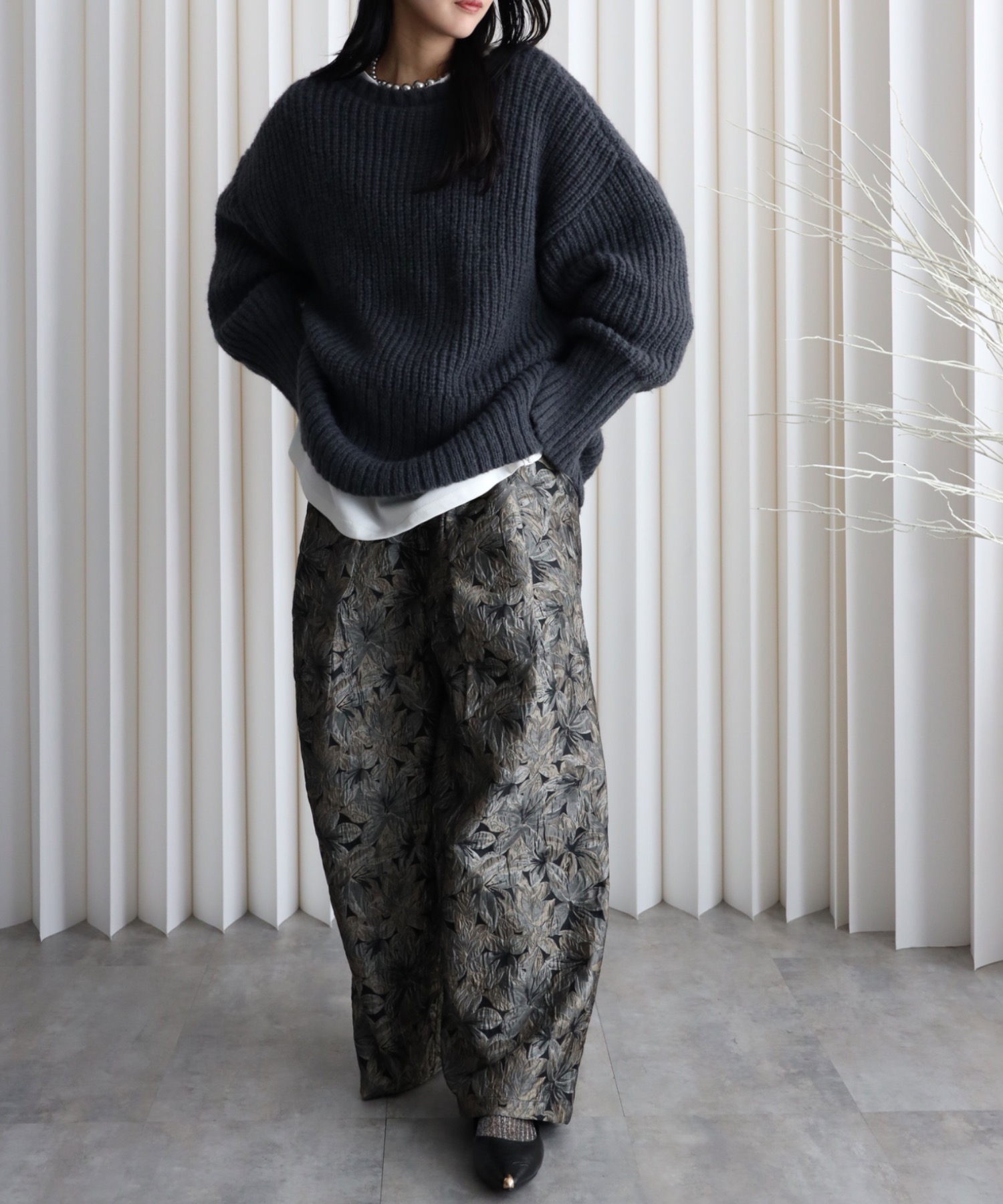 model：164cm. 着用サイズ：FREE