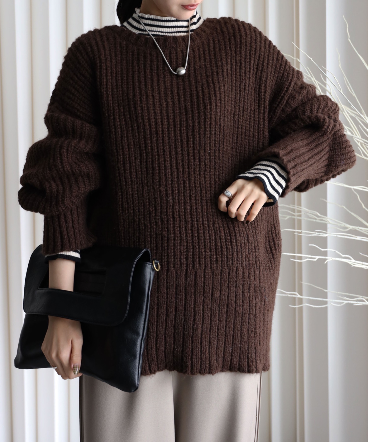 model：164cm. 着用サイズ：FREE