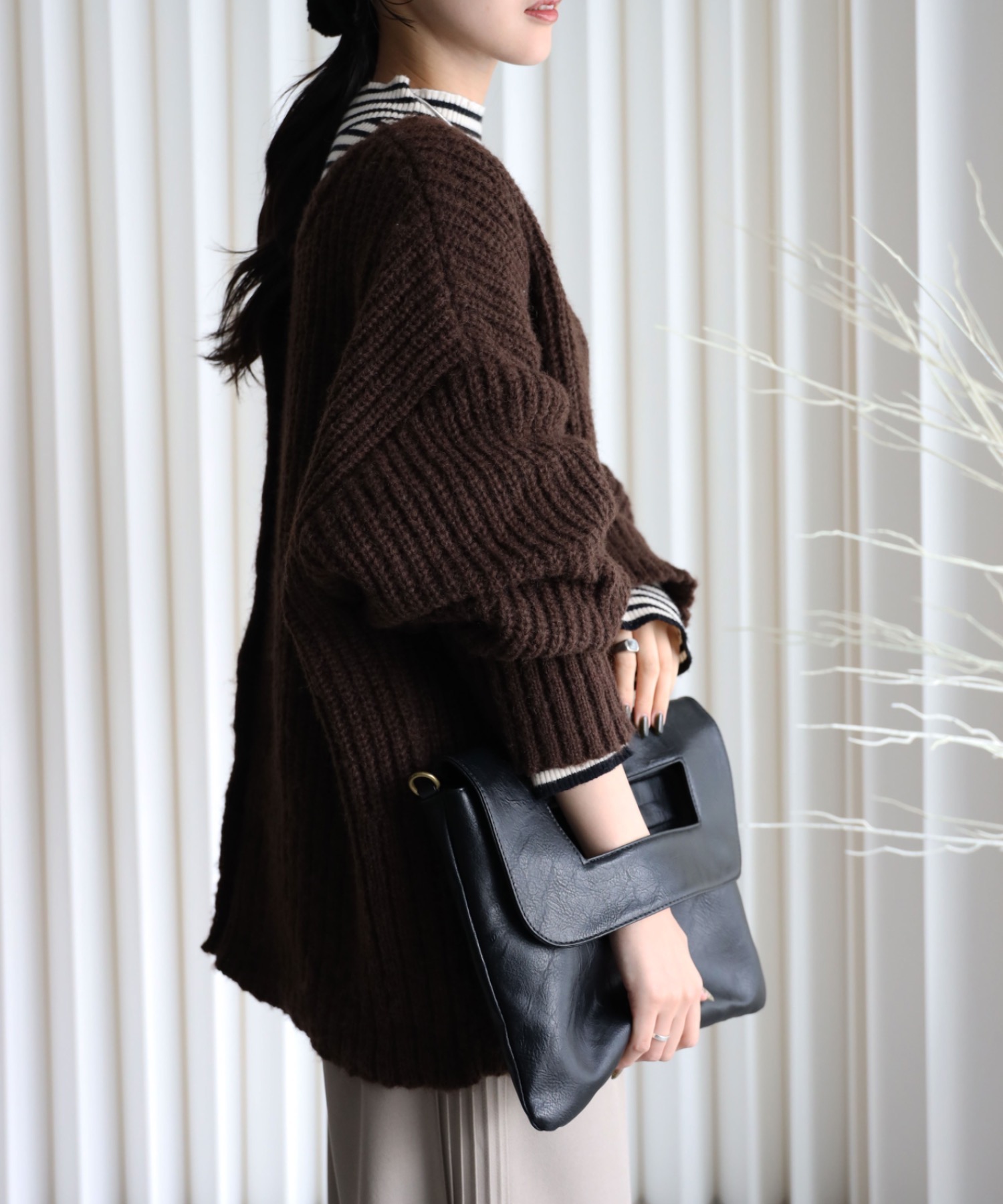 model：164cm. 着用サイズ：FREE