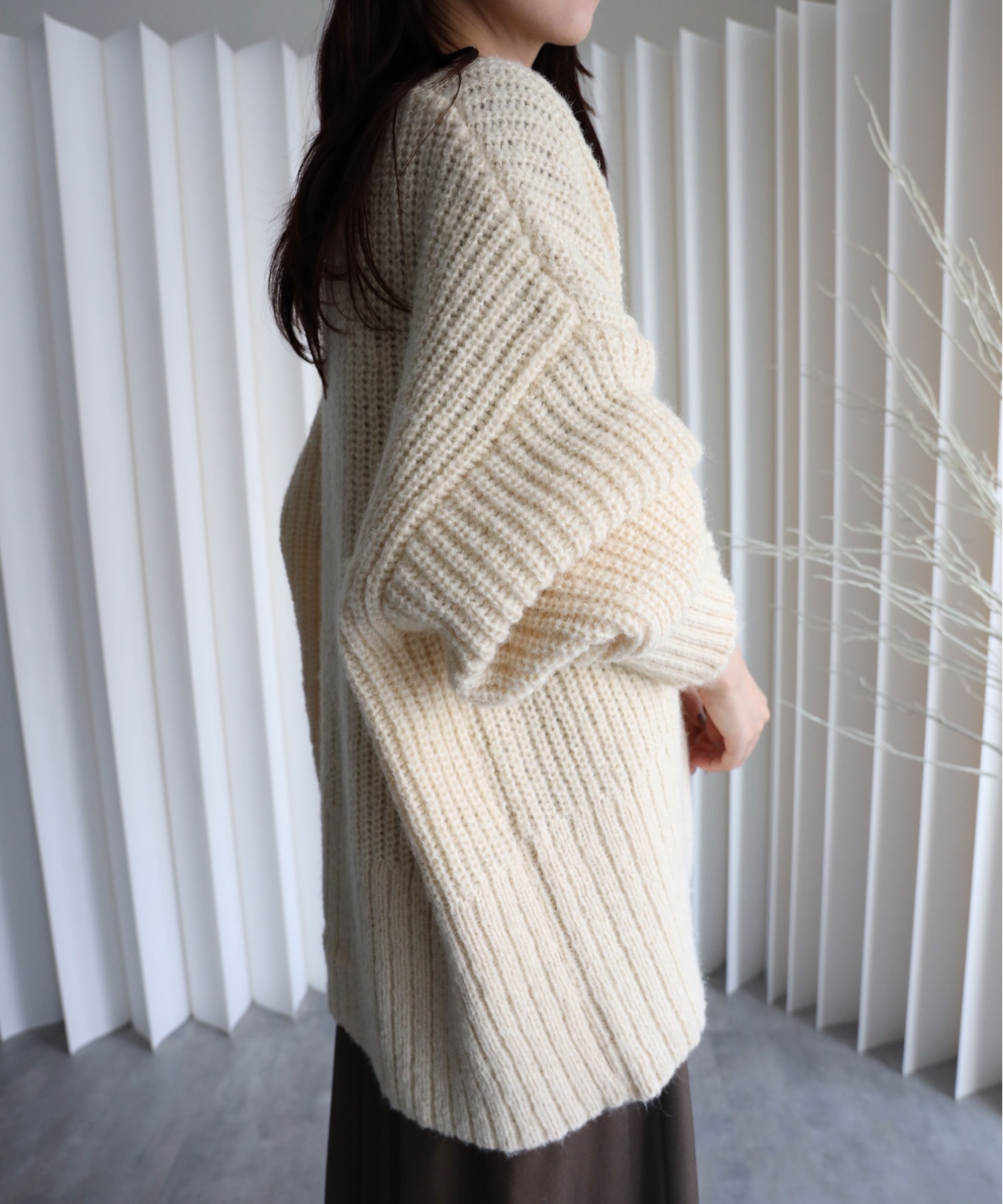 model：164cm. 着用サイズ：FREE