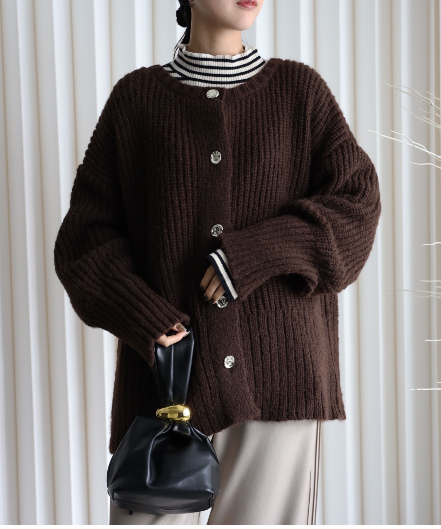model：164cm. 着用サイズ：FREE