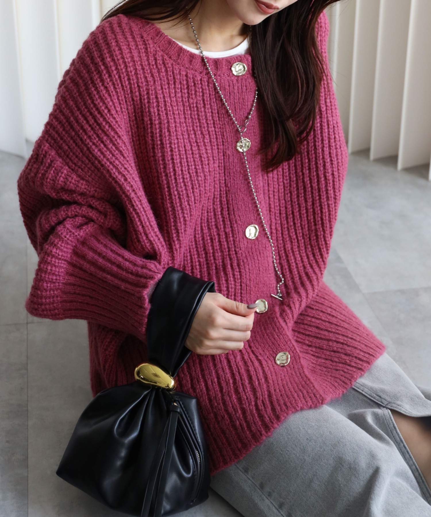 model：164cm. 着用サイズ：FREE