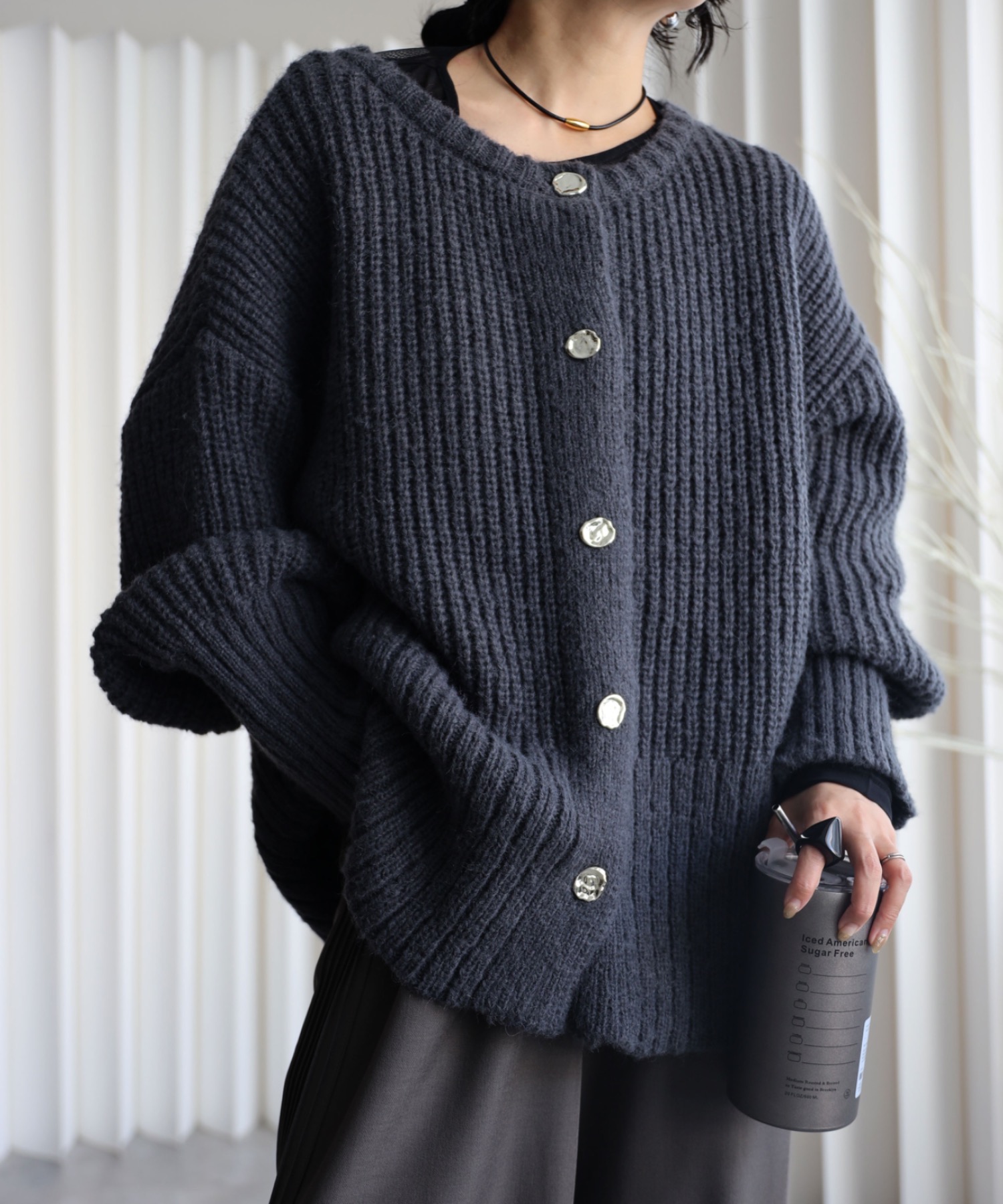 model：155cm. 着用サイズ：FREE