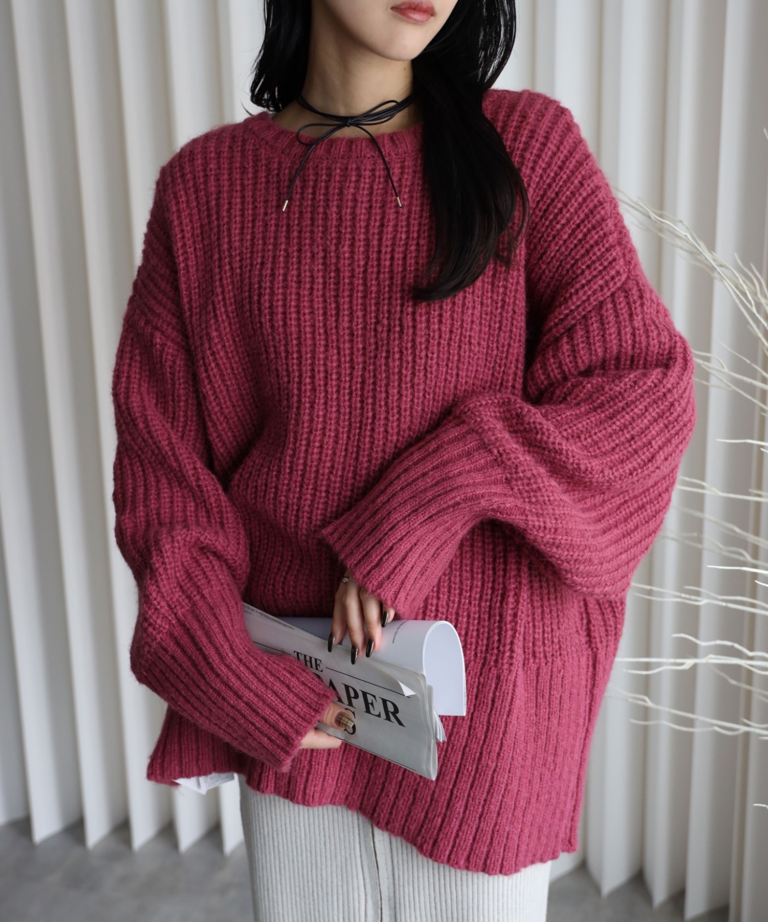 model：164cm. 着用サイズ：FREE