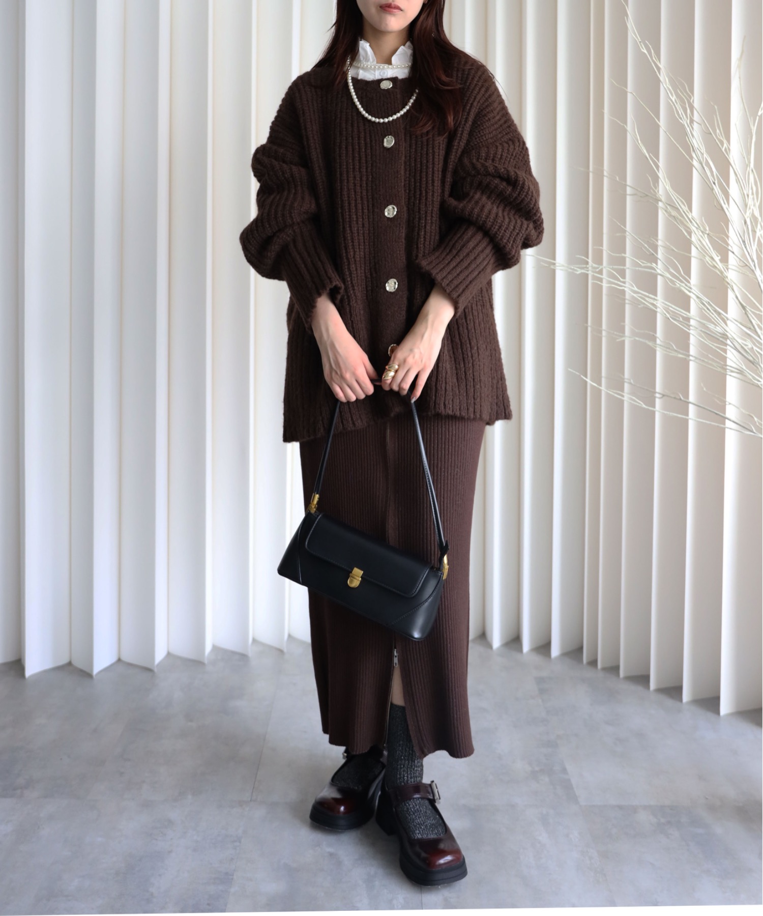 model：164cm. 着用サイズ：FREE