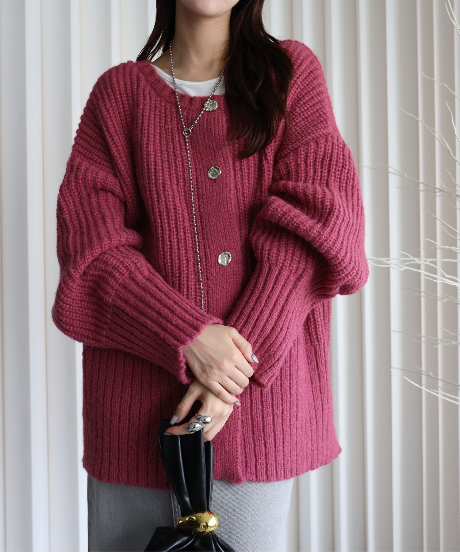 model：164cm. 着用サイズ：FREE