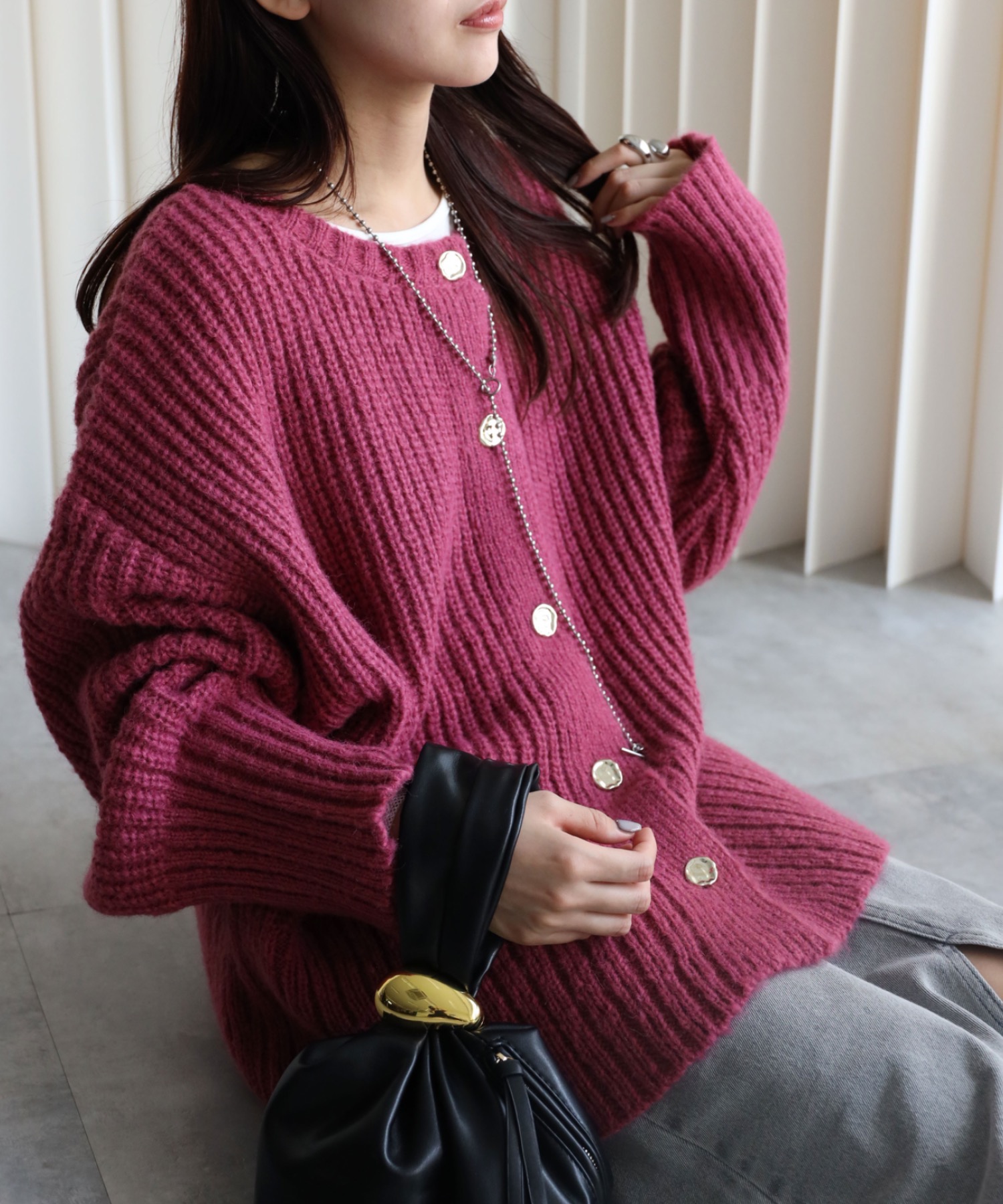 model：164cm. 着用サイズ：FREE