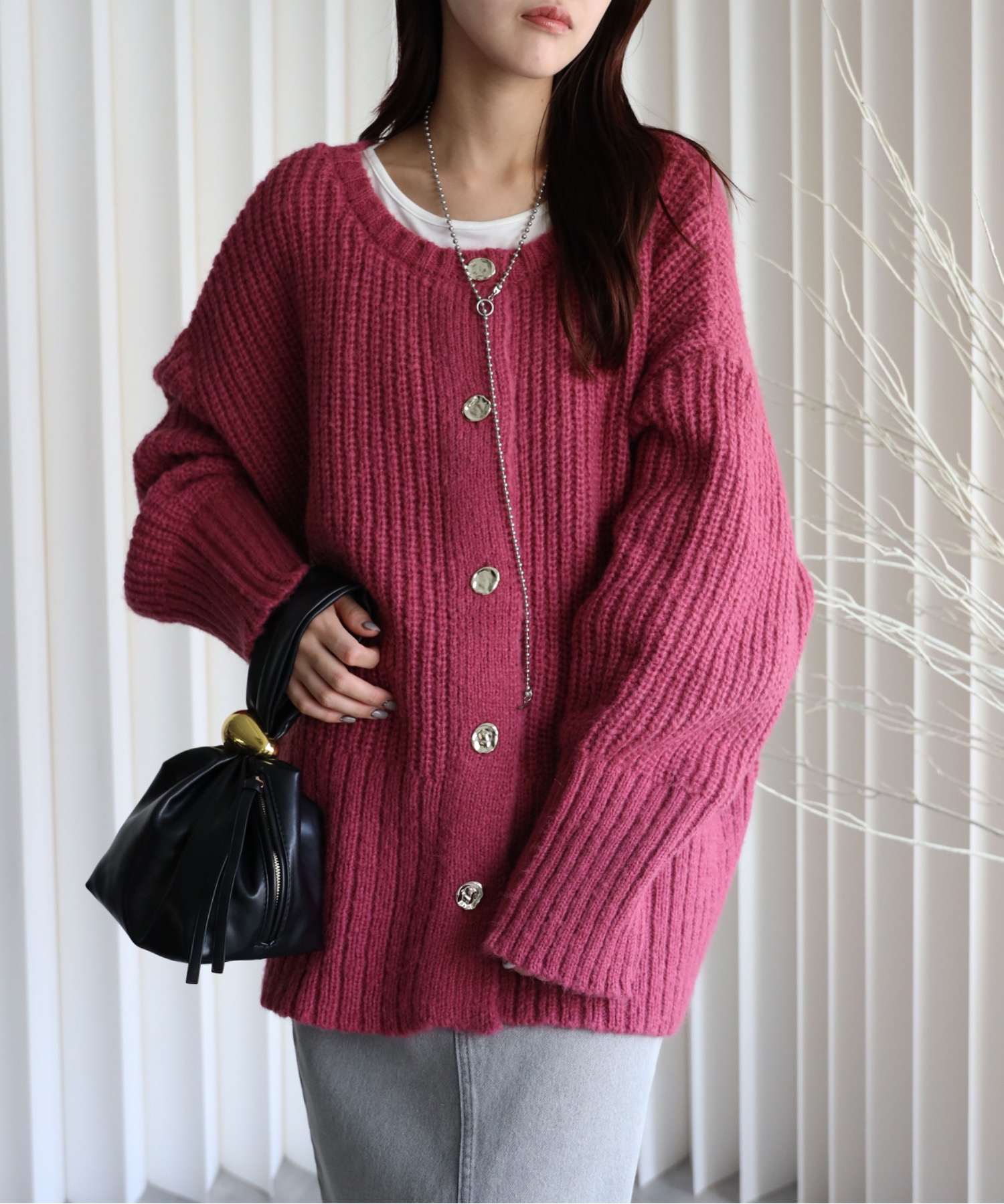 model：164cm. 着用サイズ：FREE