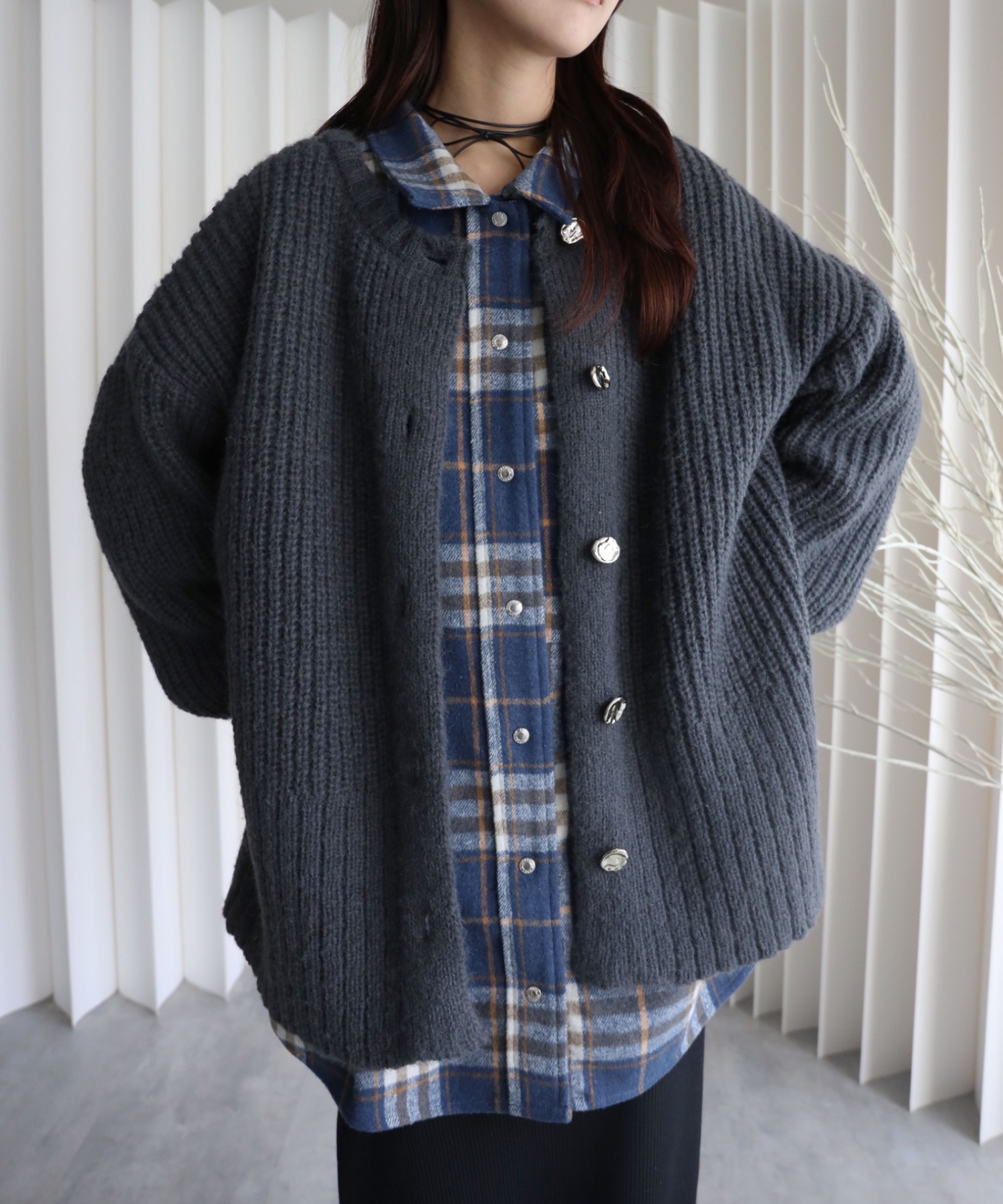 model：164cm. 着用サイズ：FREE