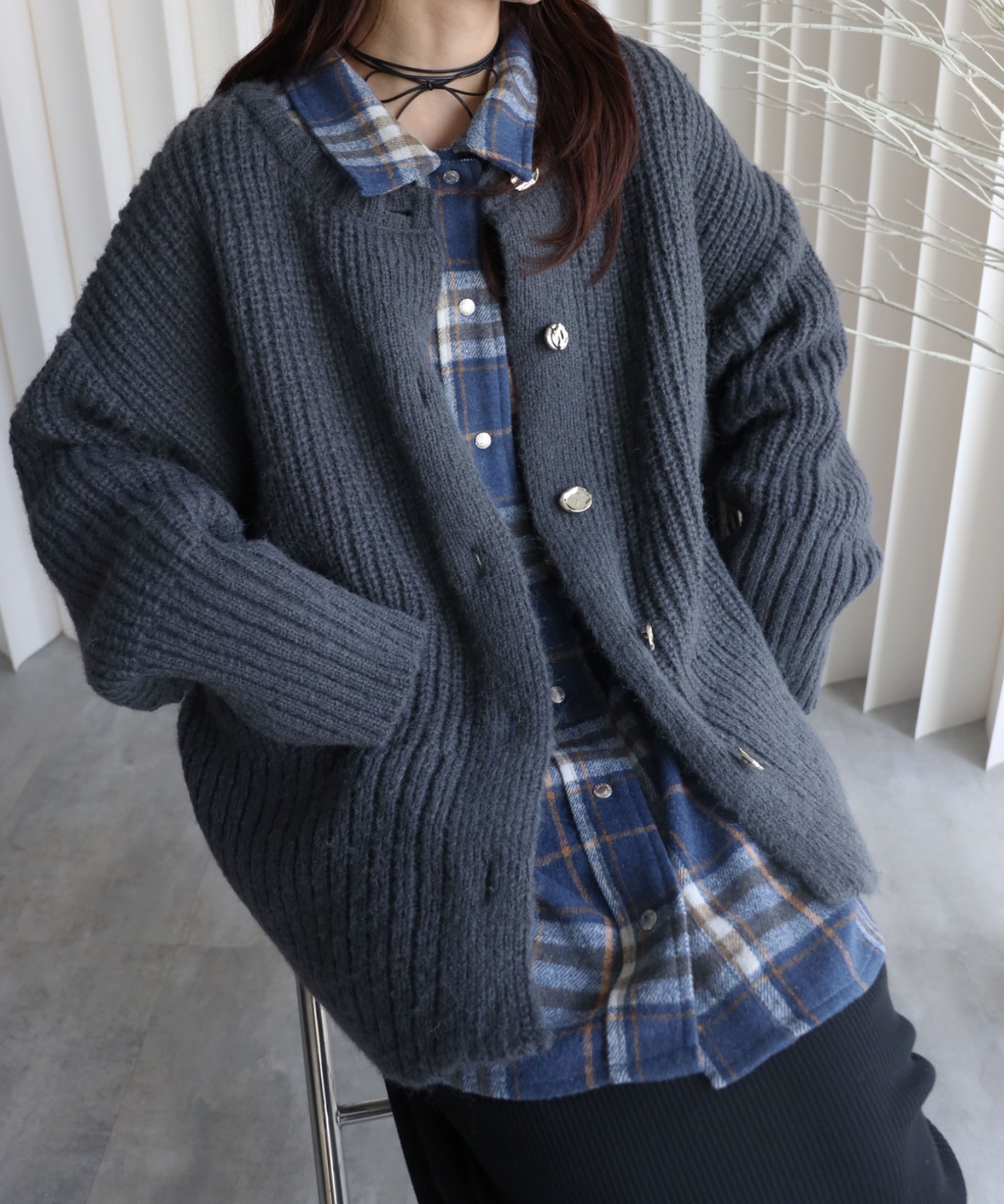 model：164cm. 着用サイズ：FREE