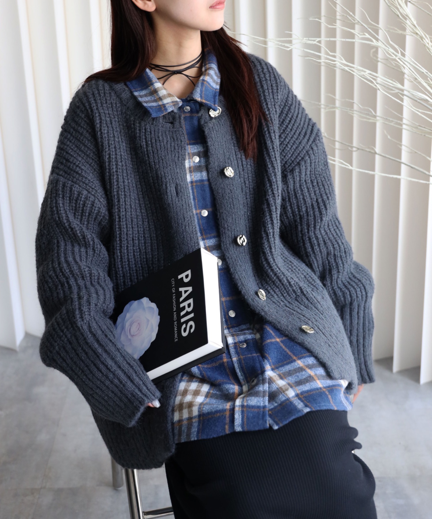 model：164cm. 着用サイズ：FREE