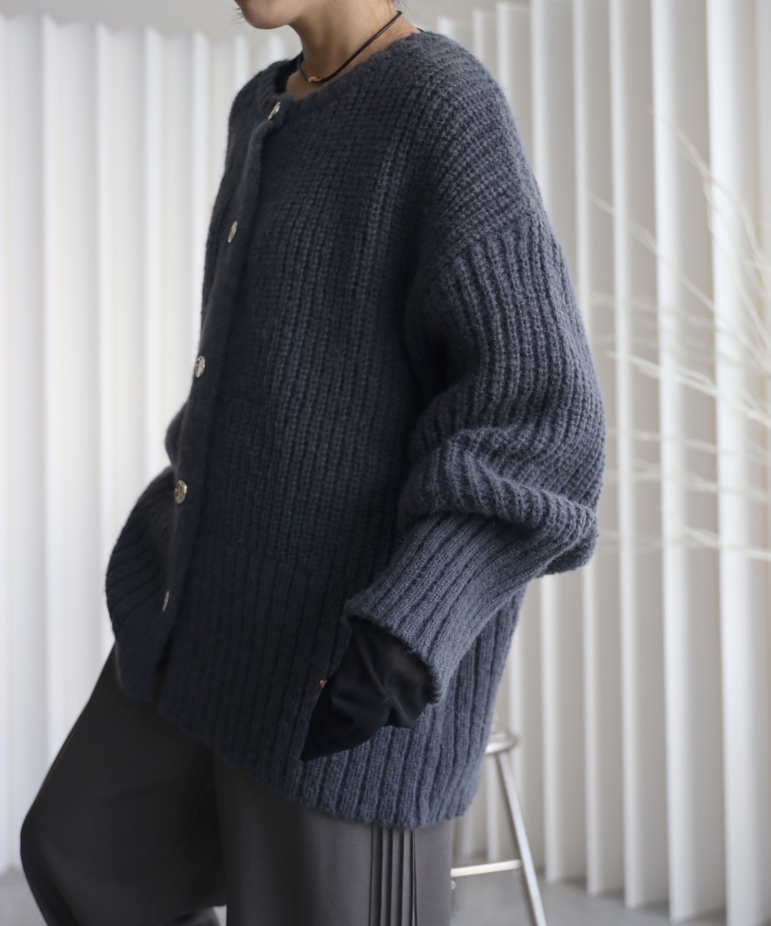 model：155cm. 着用サイズ：FREE