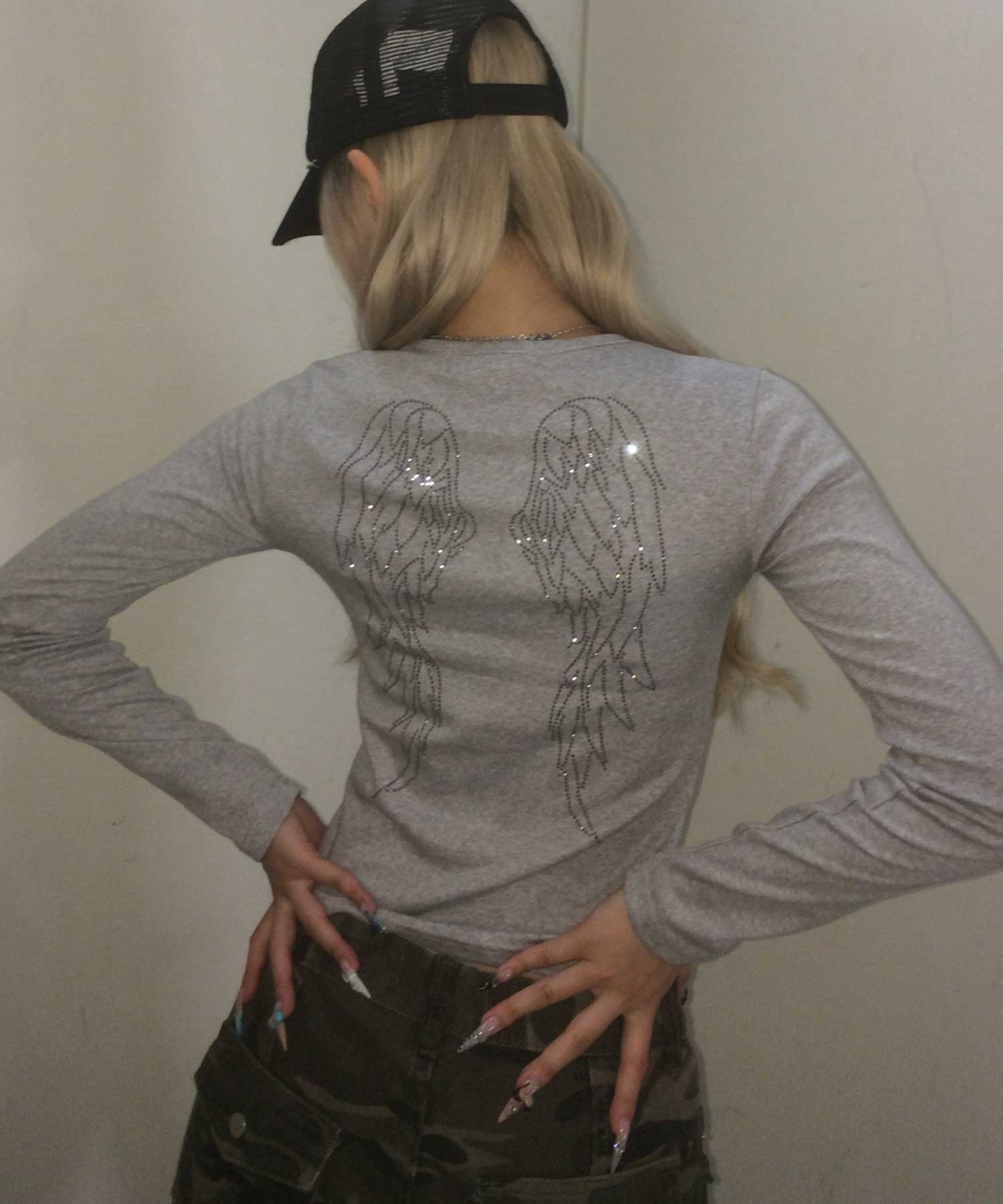 ARAMARKワークジャケットy2k刺繍ロゴ短丈グランパコアチャコールグレーL TOKYO 23とMitchell & Nessのコラボレーションアウター