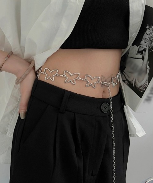 A'GEM/9 × .kom 『.KOM/ドットケーオーエム』 蝶ウエストチェーン .KOM