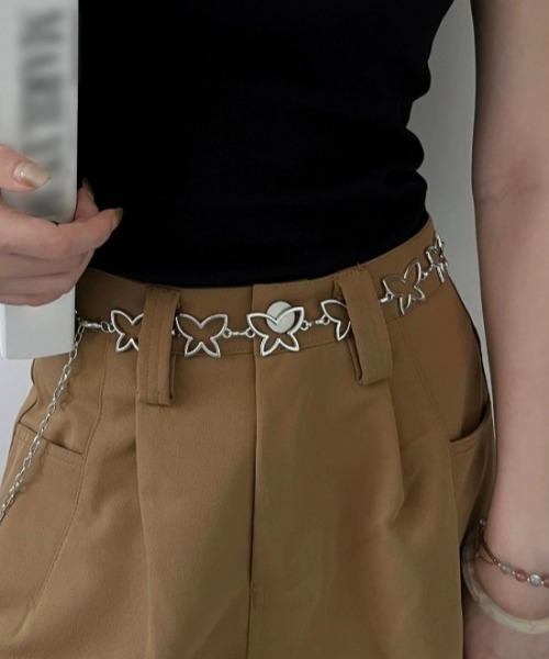 A'GEM/9 × .kom 『.KOM/ドットケーオーエム』 蝶ウエストチェーン .KOM