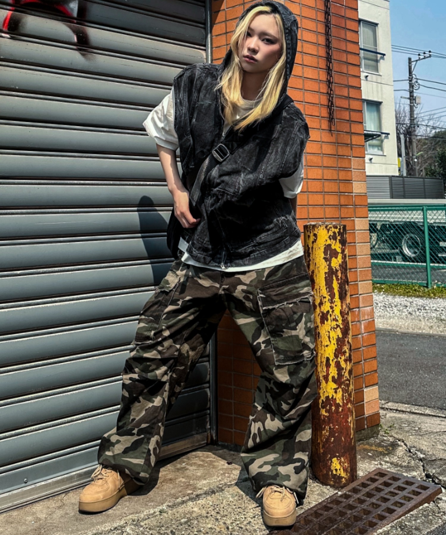 A'GEM/9 × .kom 『A'gem/エージェム』カーゴカモパンツ A'gem│A'GEM/9