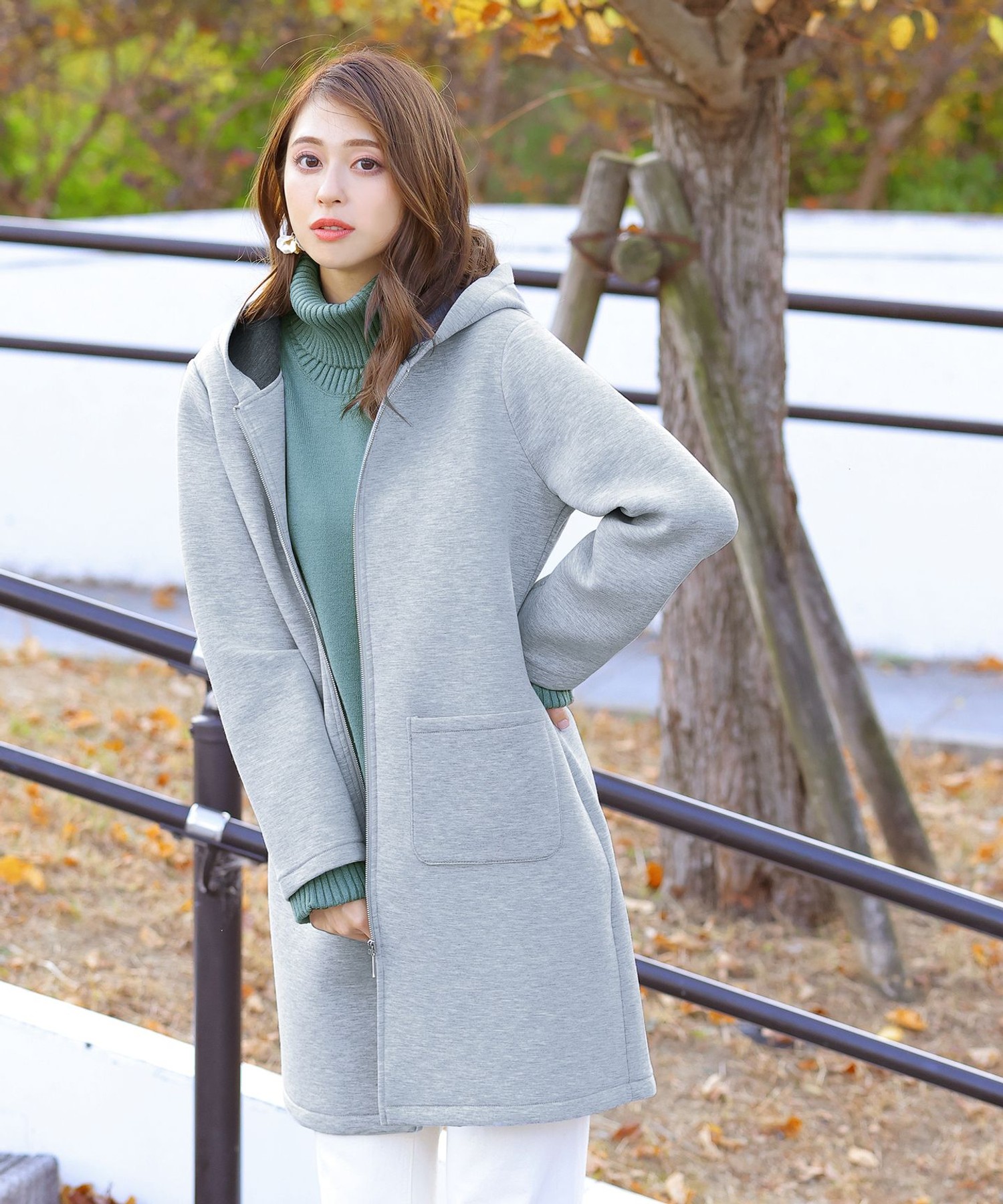 配色使いが楽しめる ダブルフェイスコーディガン 送料無料お手入れ要らず