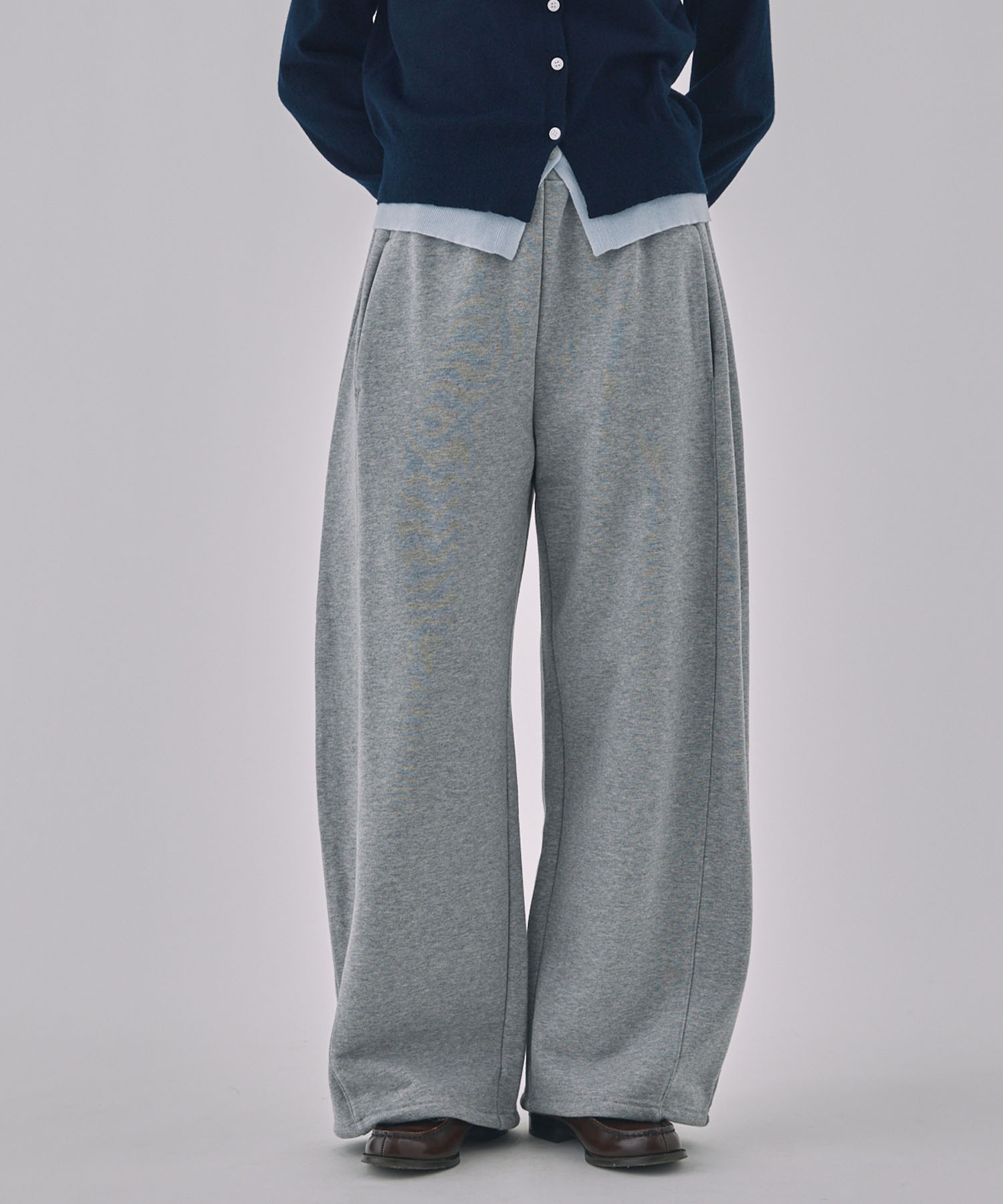 Unblend】ドロスト ヘビーウェイトカーブスウェットパンツ