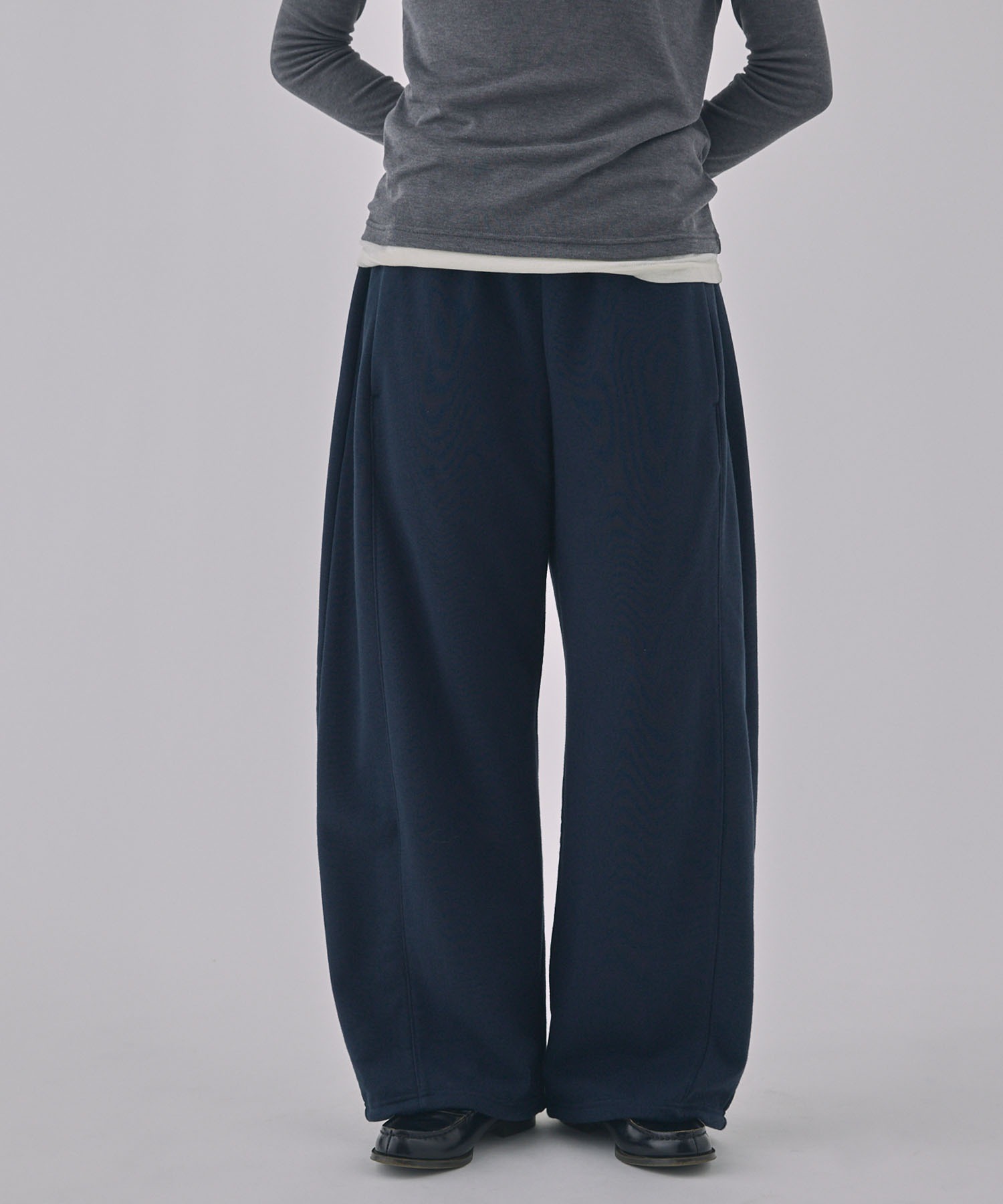 Unblend】ドロスト ヘビーウェイトカーブスウェットパンツ