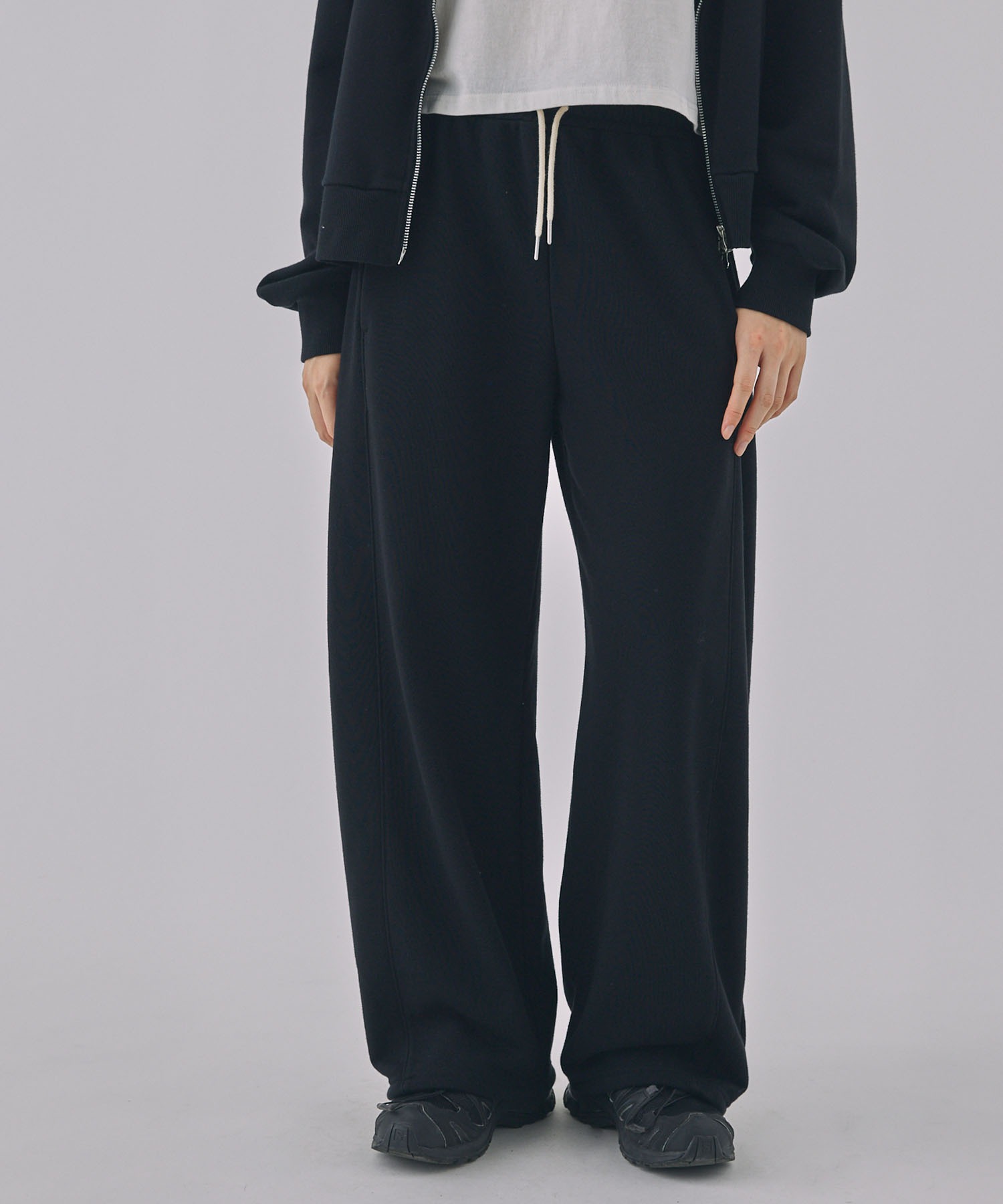 Unblend】ドロスト ヘビーウェイトカーブスウェットパンツ