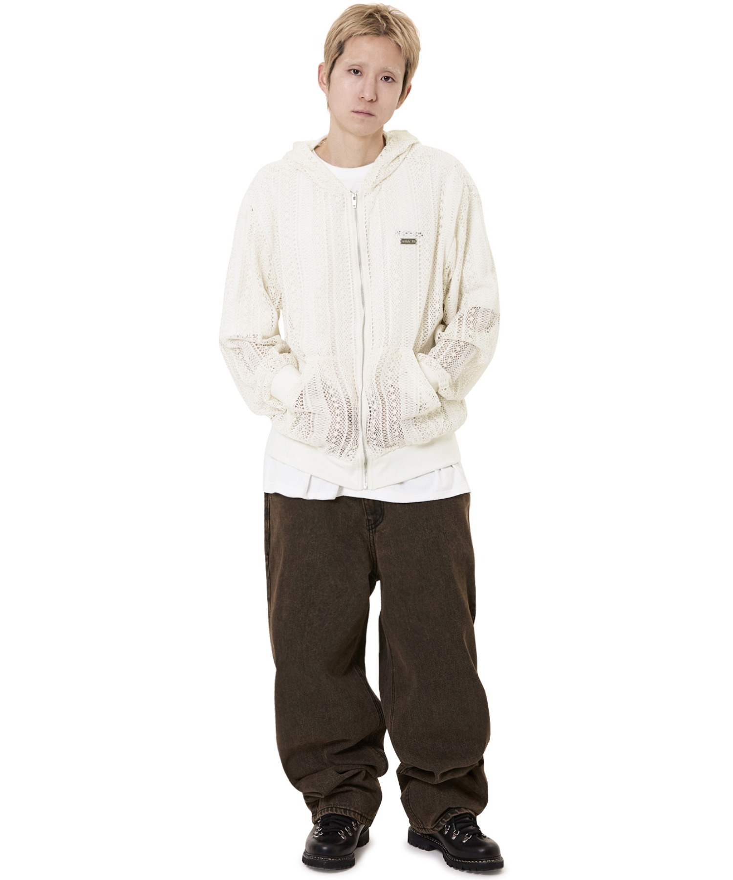 ★OY★LOOSE BAGGY PANTS - WASHED BROWN★正規品/韓国直送料込 OY/オーワイ』 LOOSE BAGGY PANTS - WASHED BROWN/ウォッシング