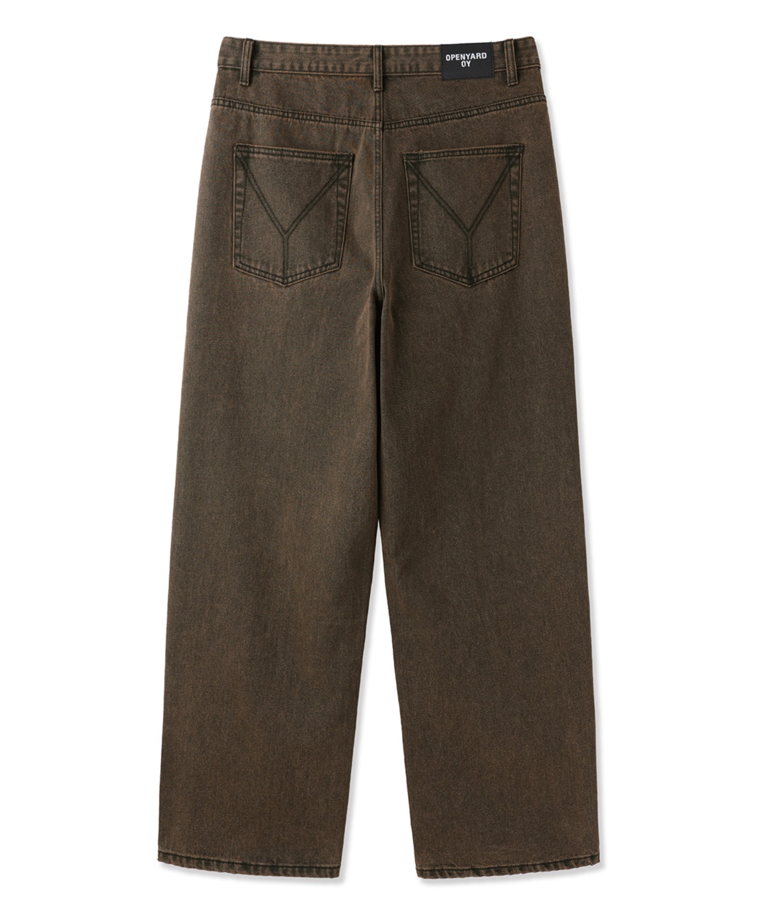 ★OY★LOOSE BAGGY PANTS - WASHED BROWN★正規品/韓国直送料込 OY/オーワイ』 LOOSE BAGGY PANTS - WASHED BROWN/ウォッシング